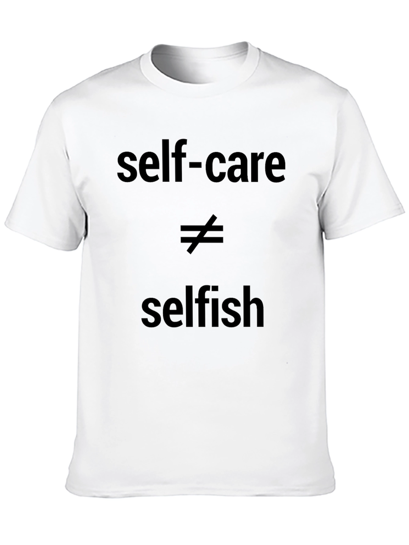 Self-Care Isnt Selfish Black Graphic Tee