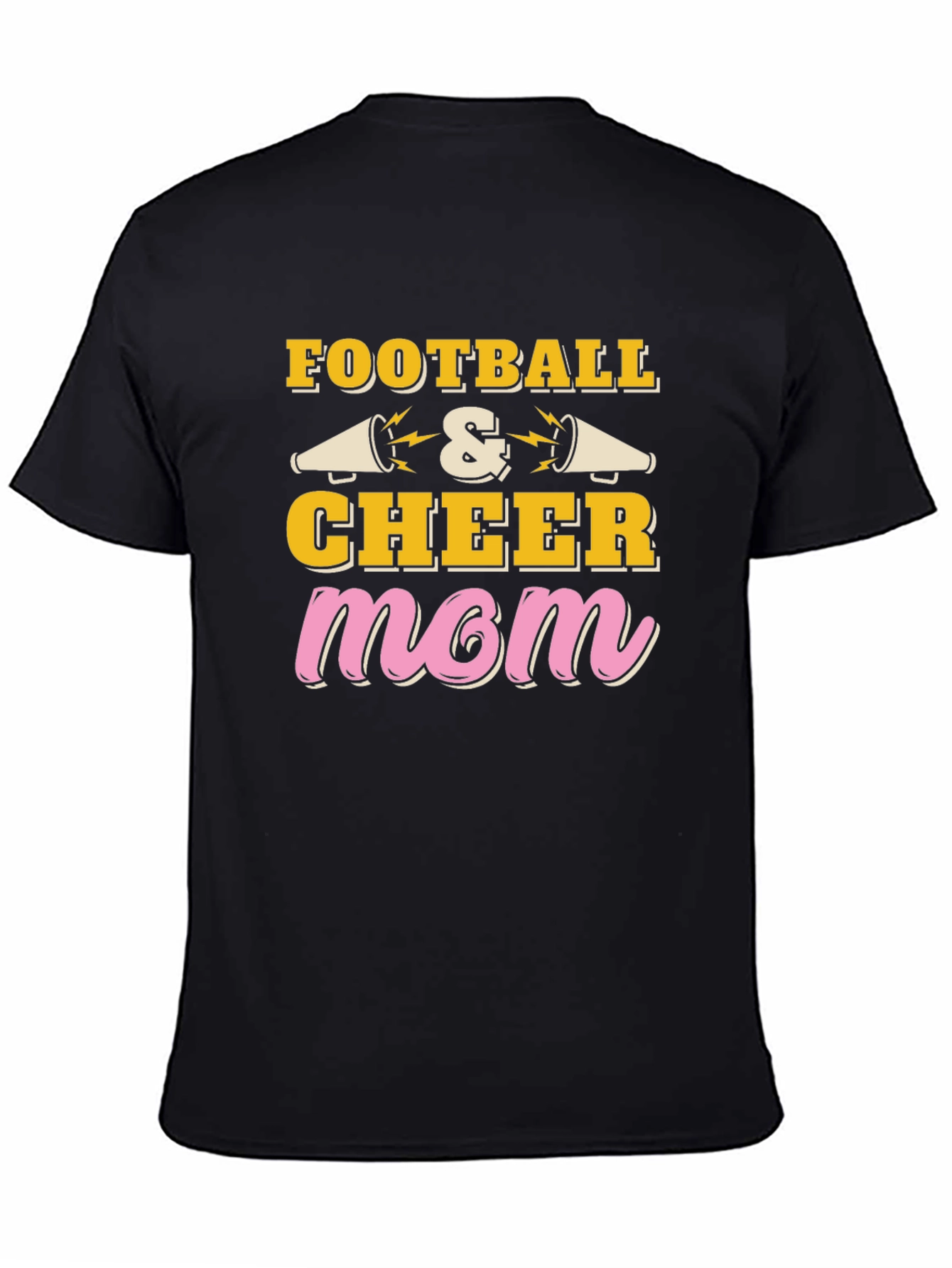 Football and Cheer Mom Graphic T-Shirt