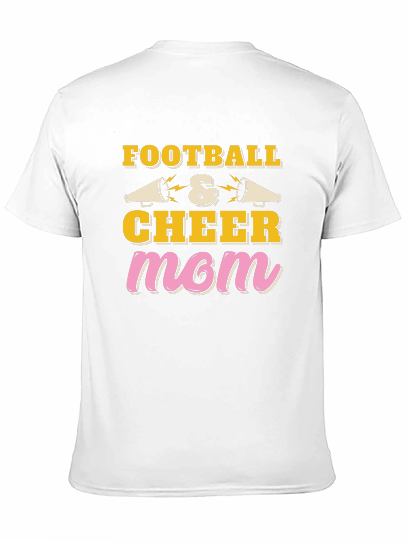 Football and Cheer Mom Graphic T-Shirt