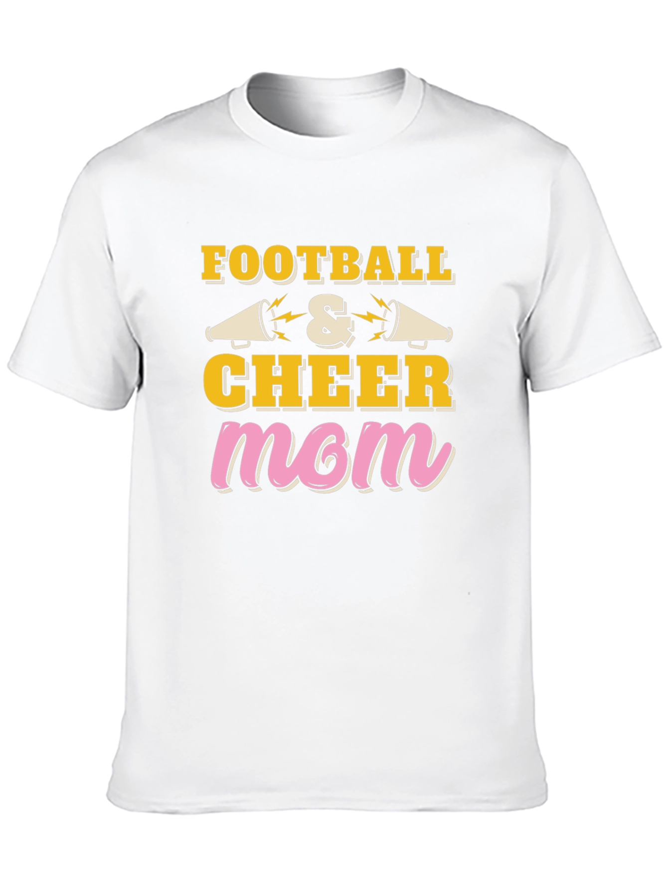 Football and Cheer Mom Graphic T-Shirt