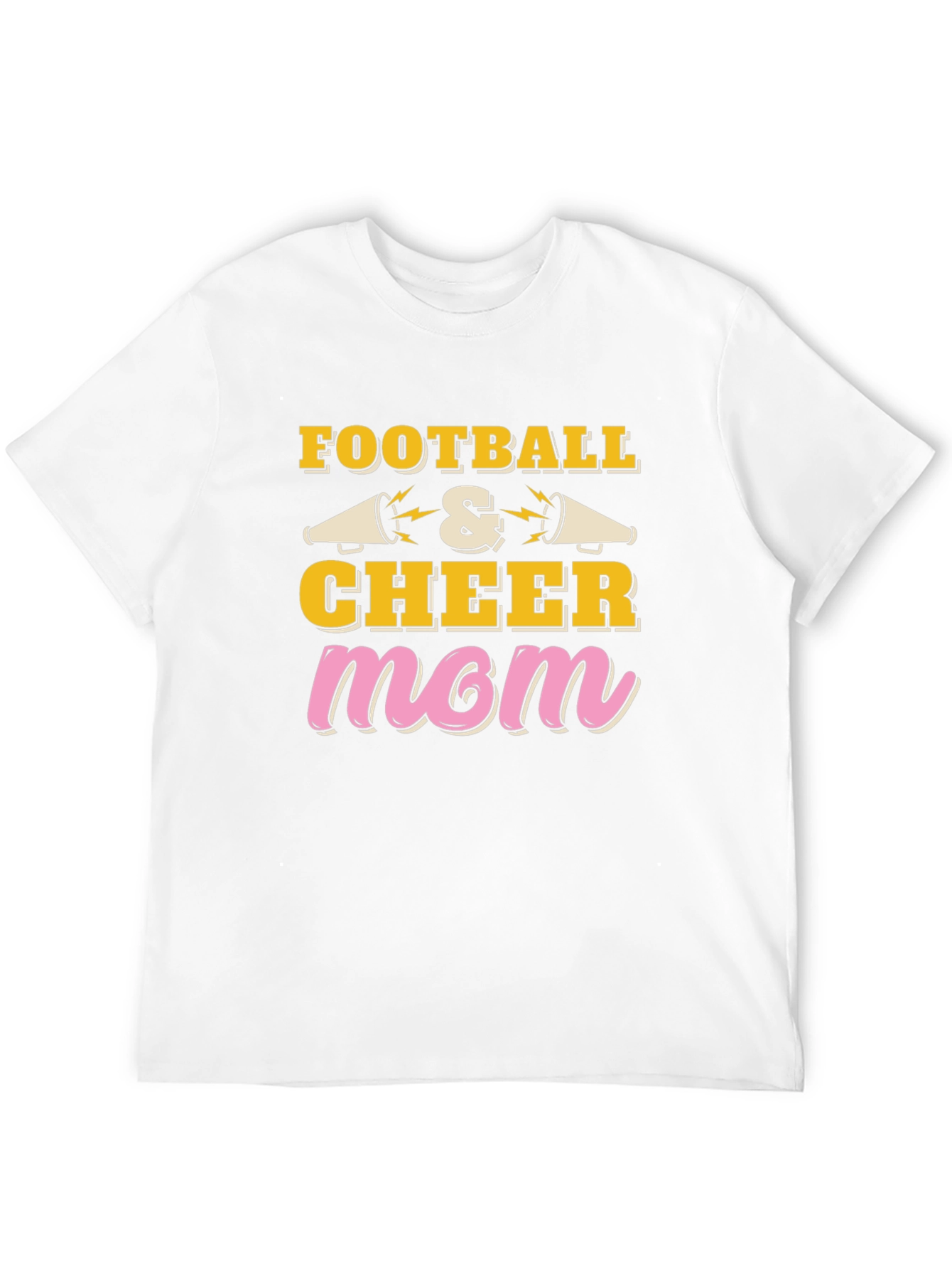 Football and Cheer Mom Graphic T-Shirt