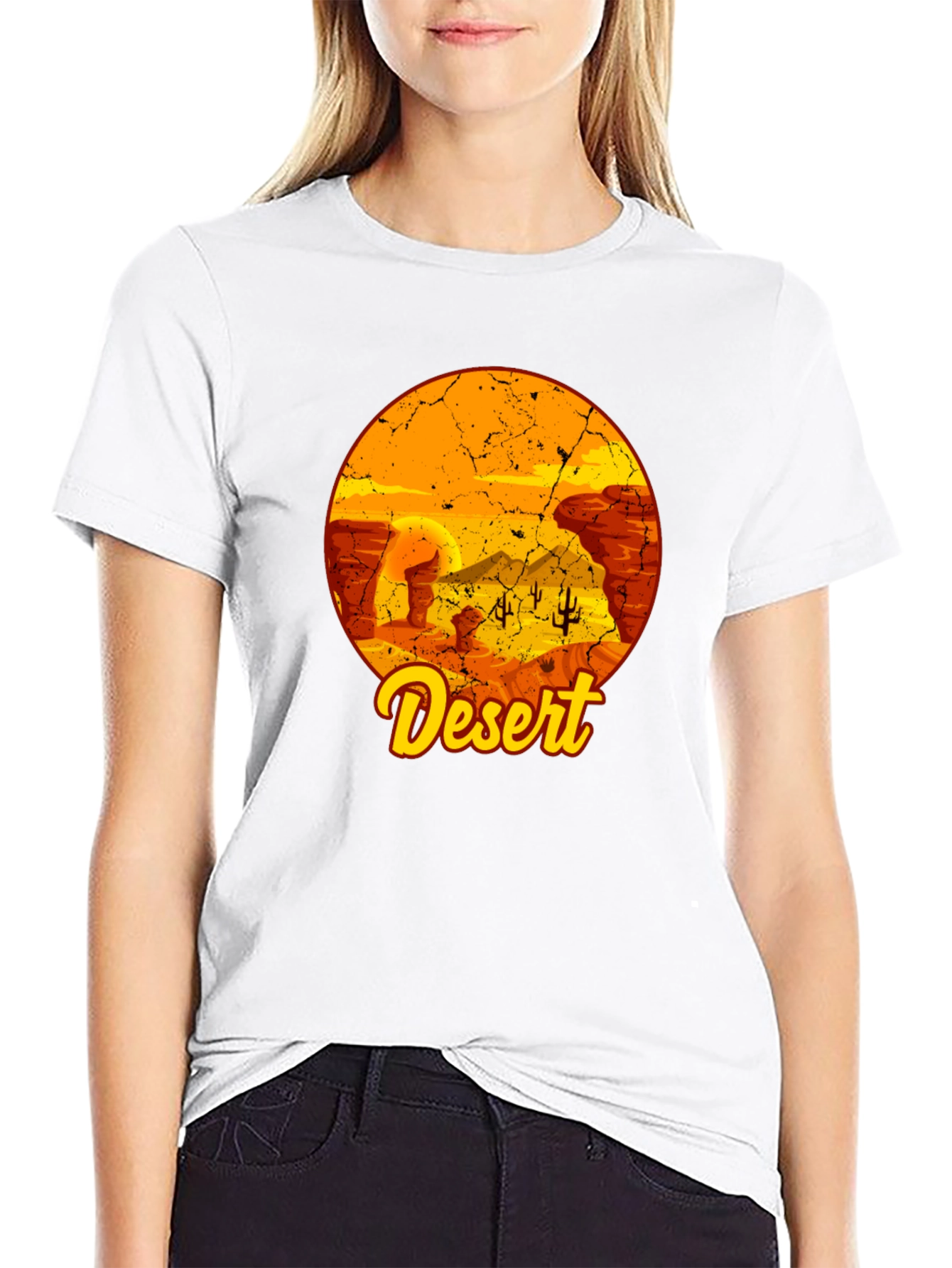 Desert Graphic Tee - Stylish Short Sleeve Shirt