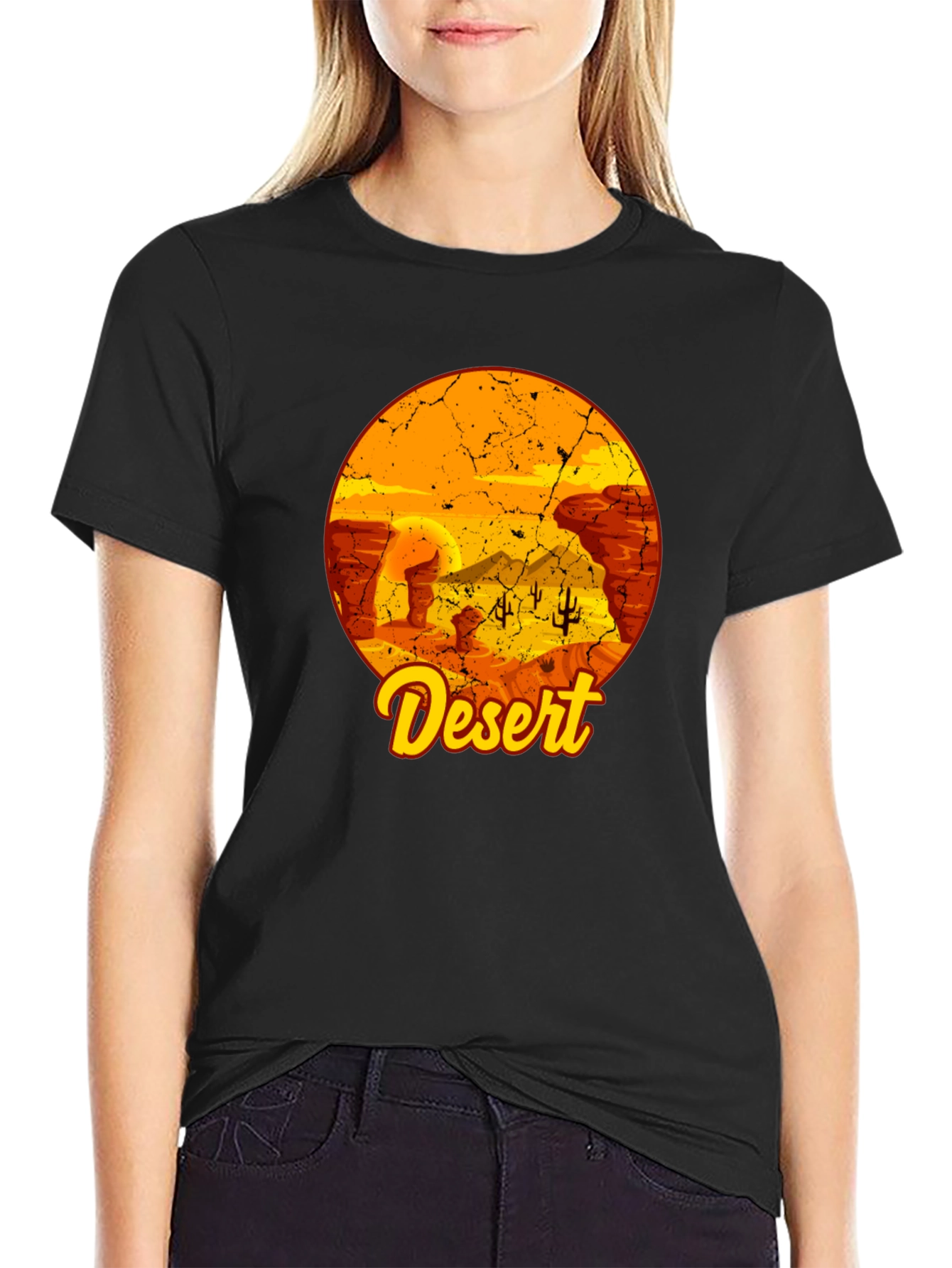 Desert Graphic Tee - Stylish Short Sleeve Shirt