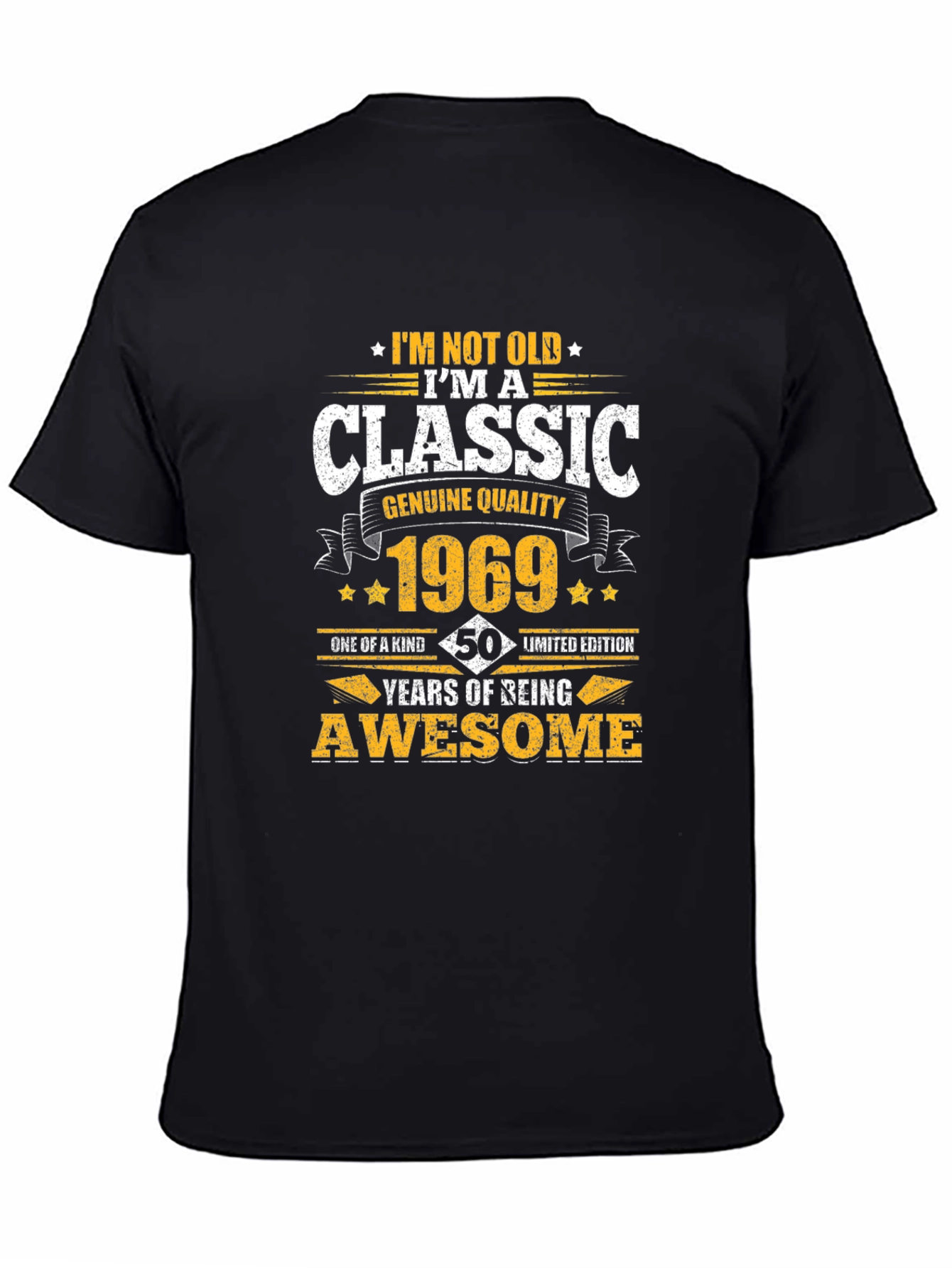 Classic 1969 50th Birthday Awesome Limited Edition T-Shirt