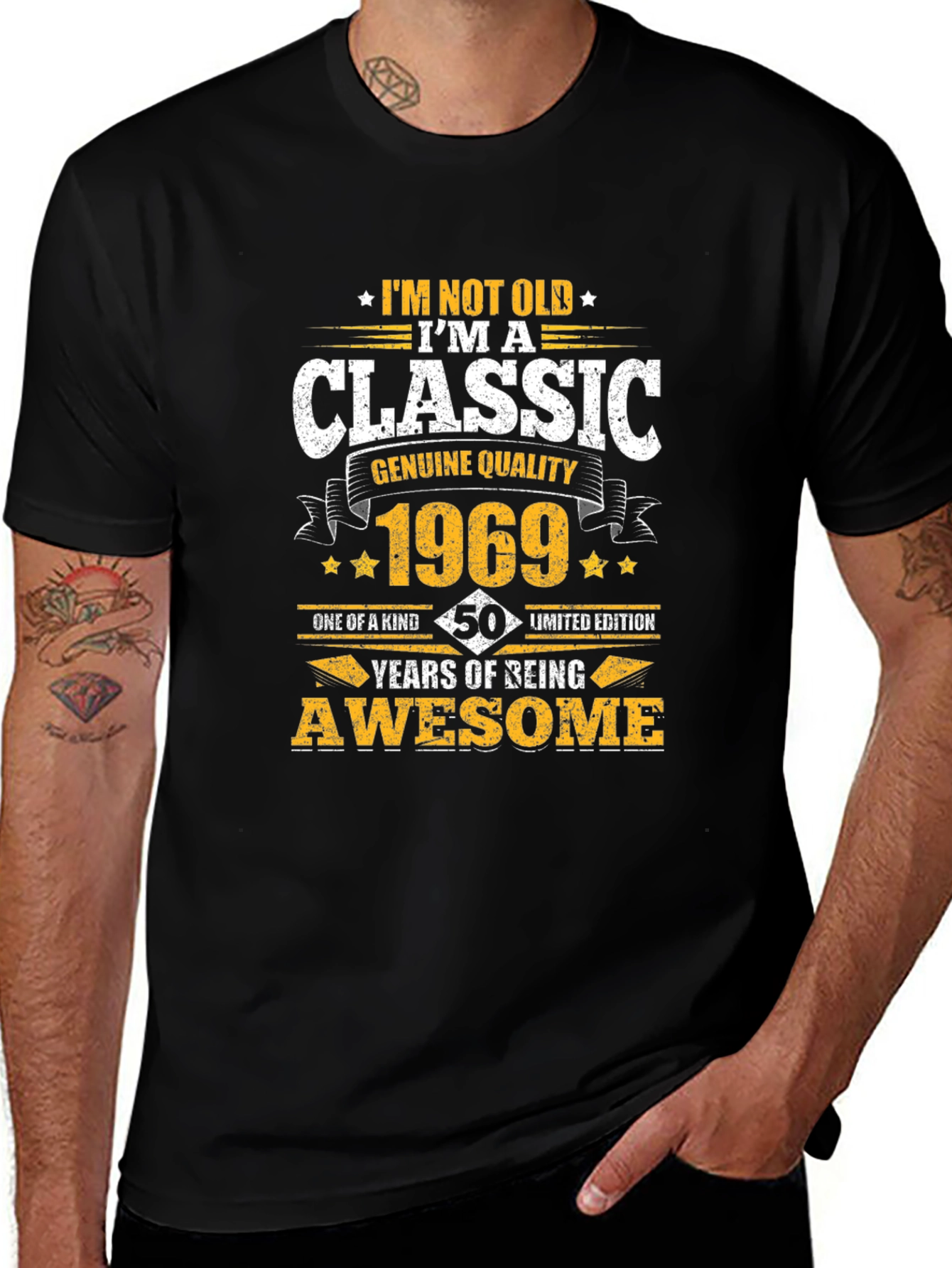 Classic 1969 50th Birthday Awesome Limited Edition T-Shirt