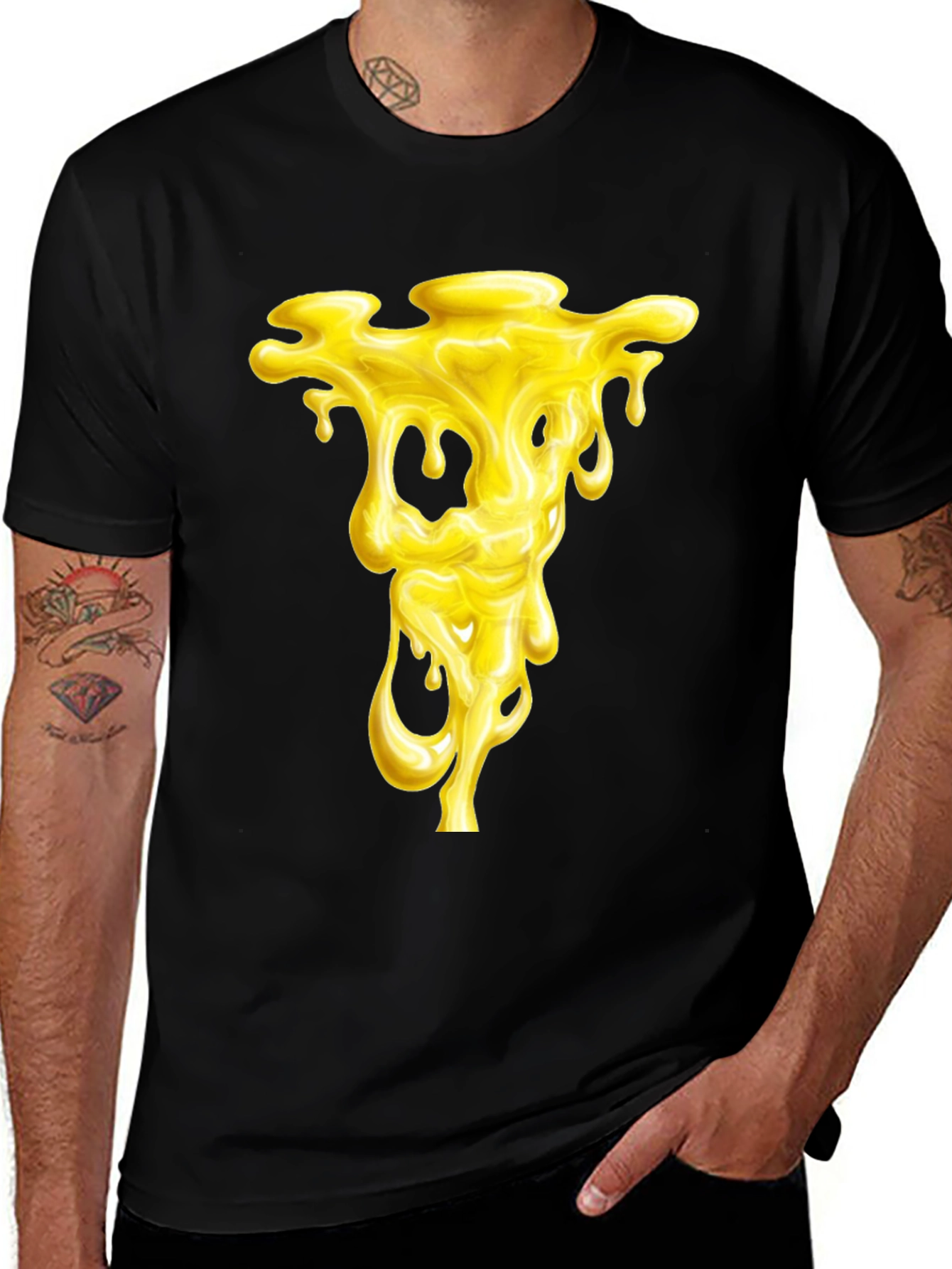 Dripping Honey Graphic Tee - Black