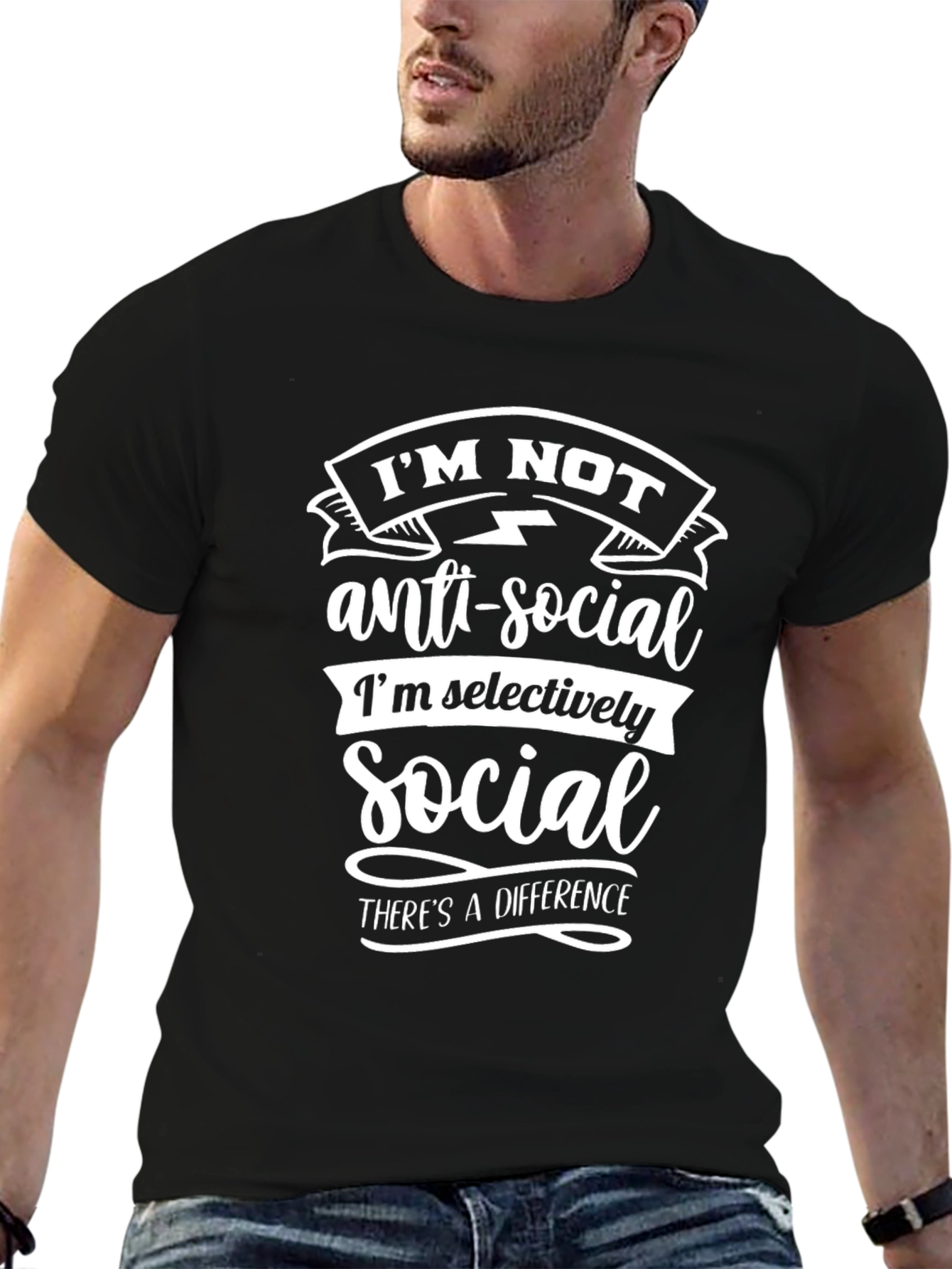 Im Not Anti-Social T-Shirt - Funny Introvert Tee