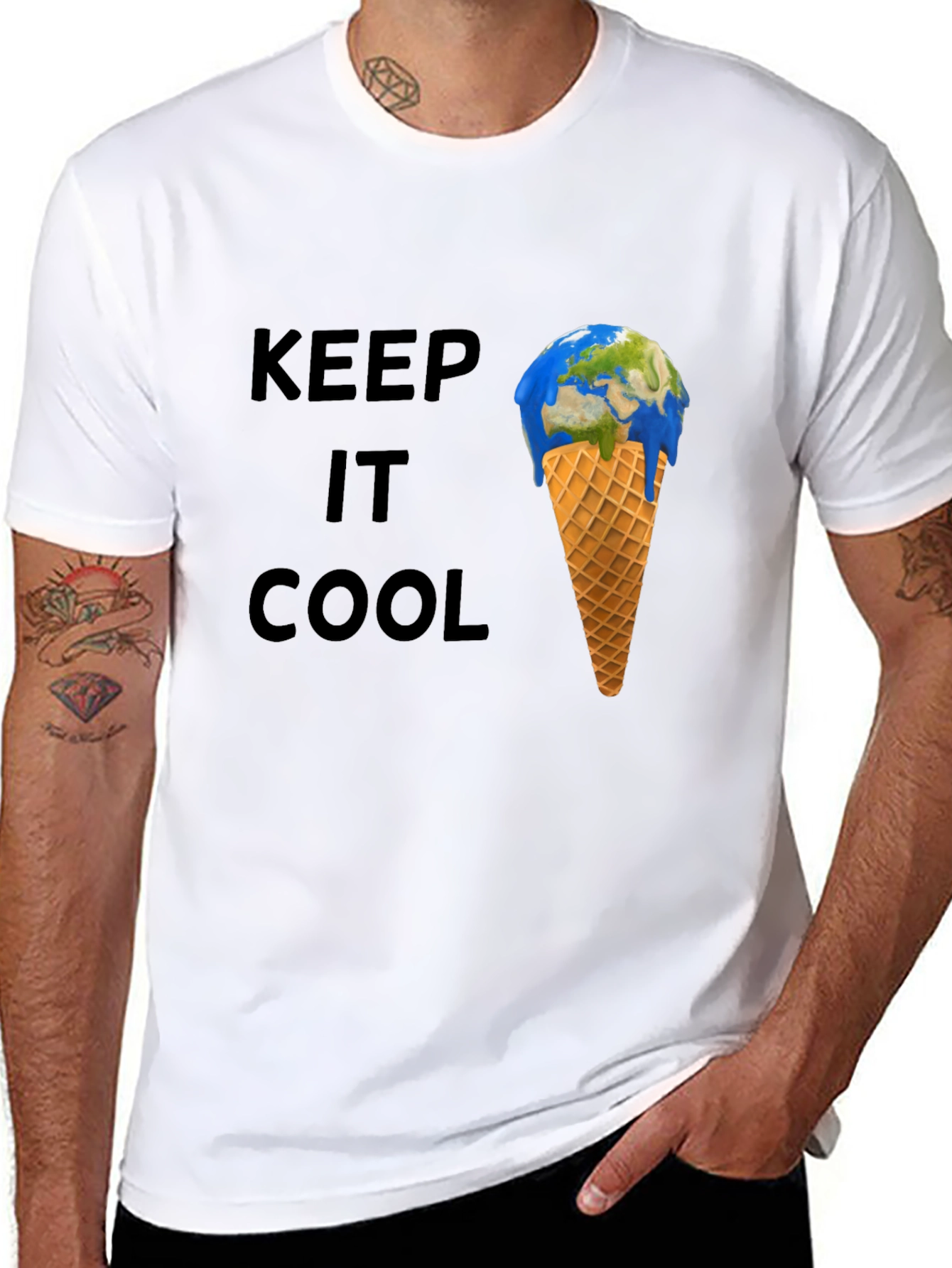 Keep It Cool Earth Ice Cream T-Shirt
