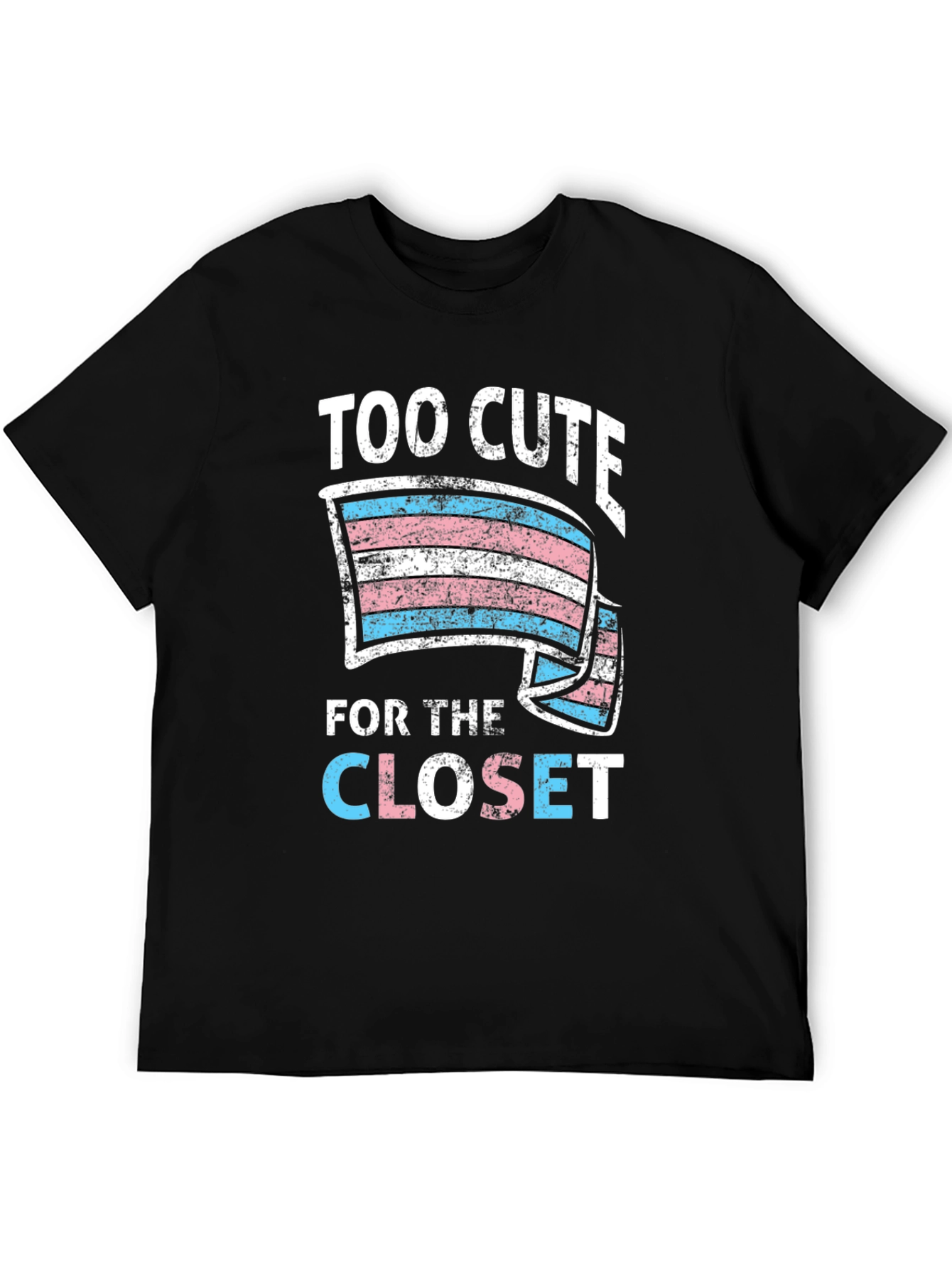 Too Cute For The Closet Trans Pride T-Shirt