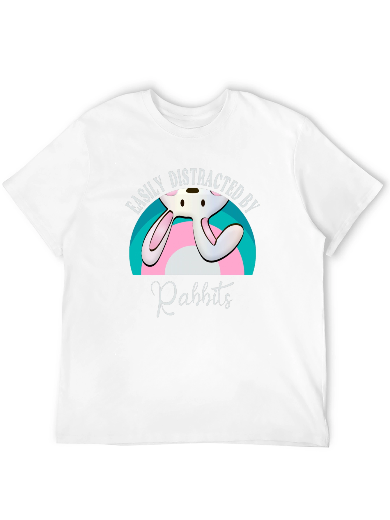 Easily Distracted By Rabbits Graphic T-Shirt