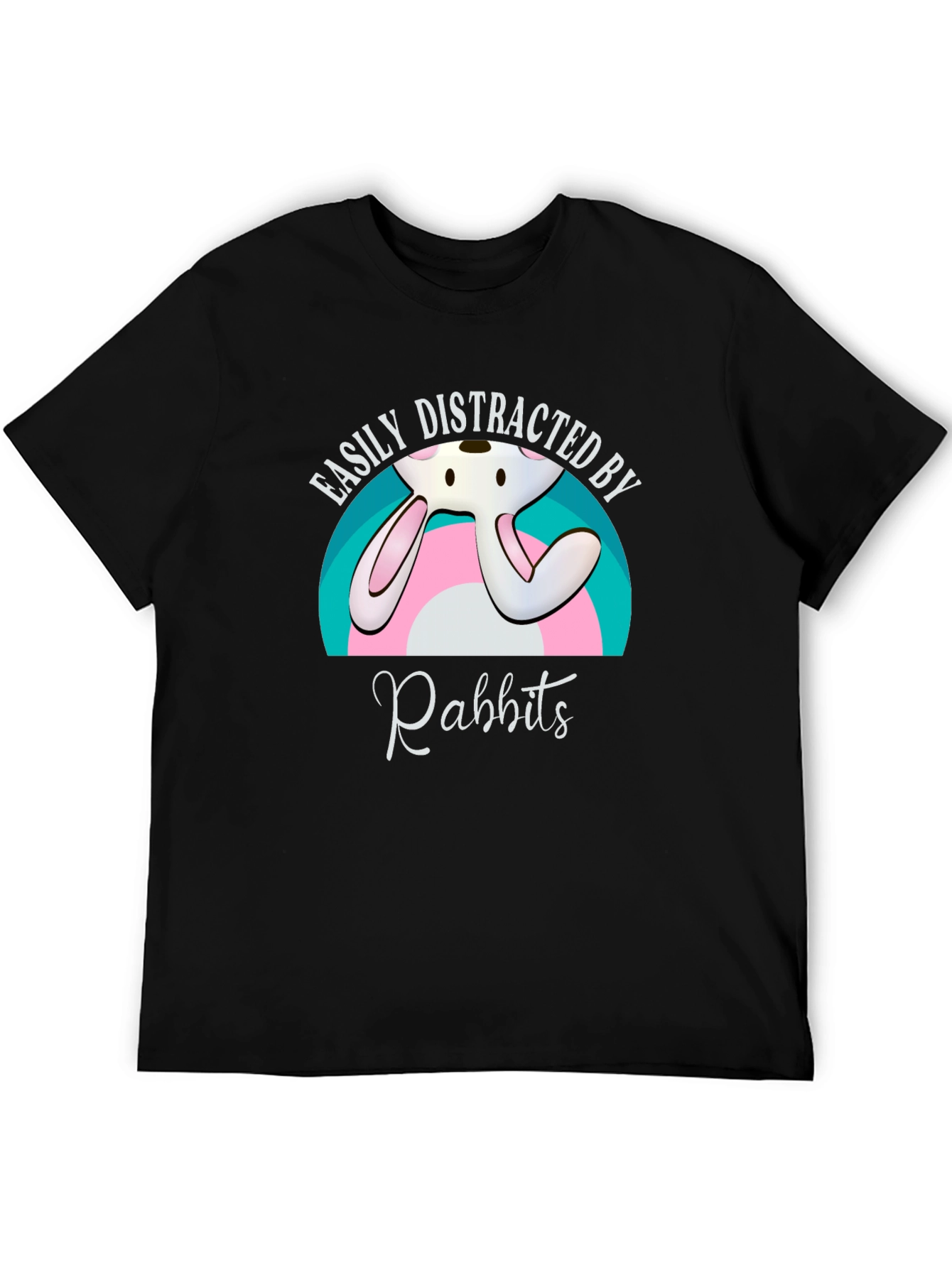 Easily Distracted By Rabbits Graphic T-Shirt