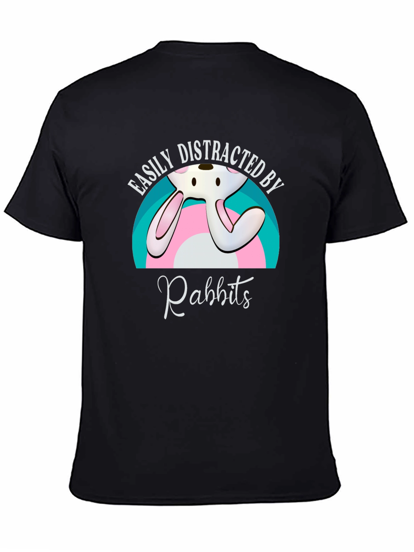Easily Distracted By Rabbits Graphic T-Shirt