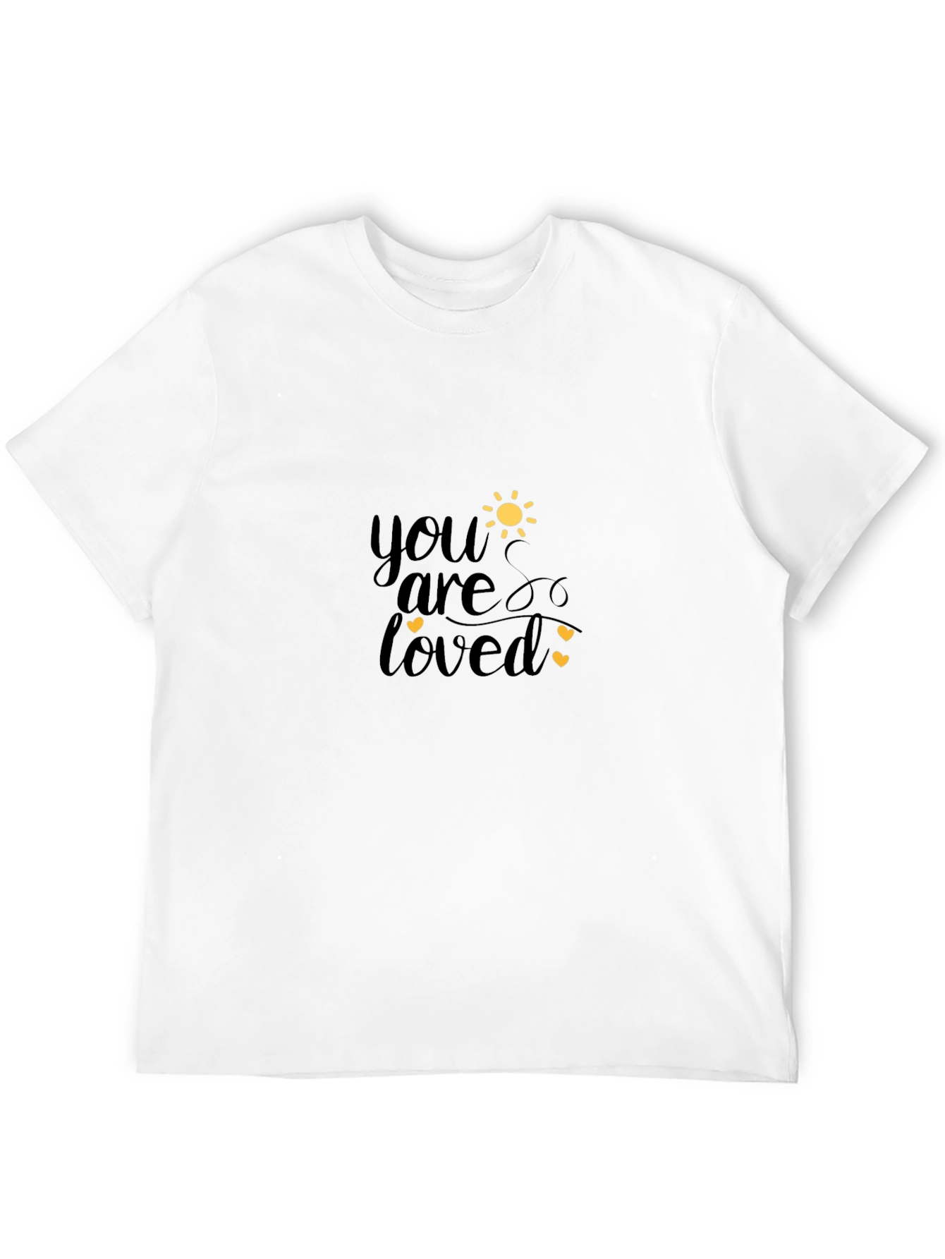 You Are Loved Graphic Black T-Shirt