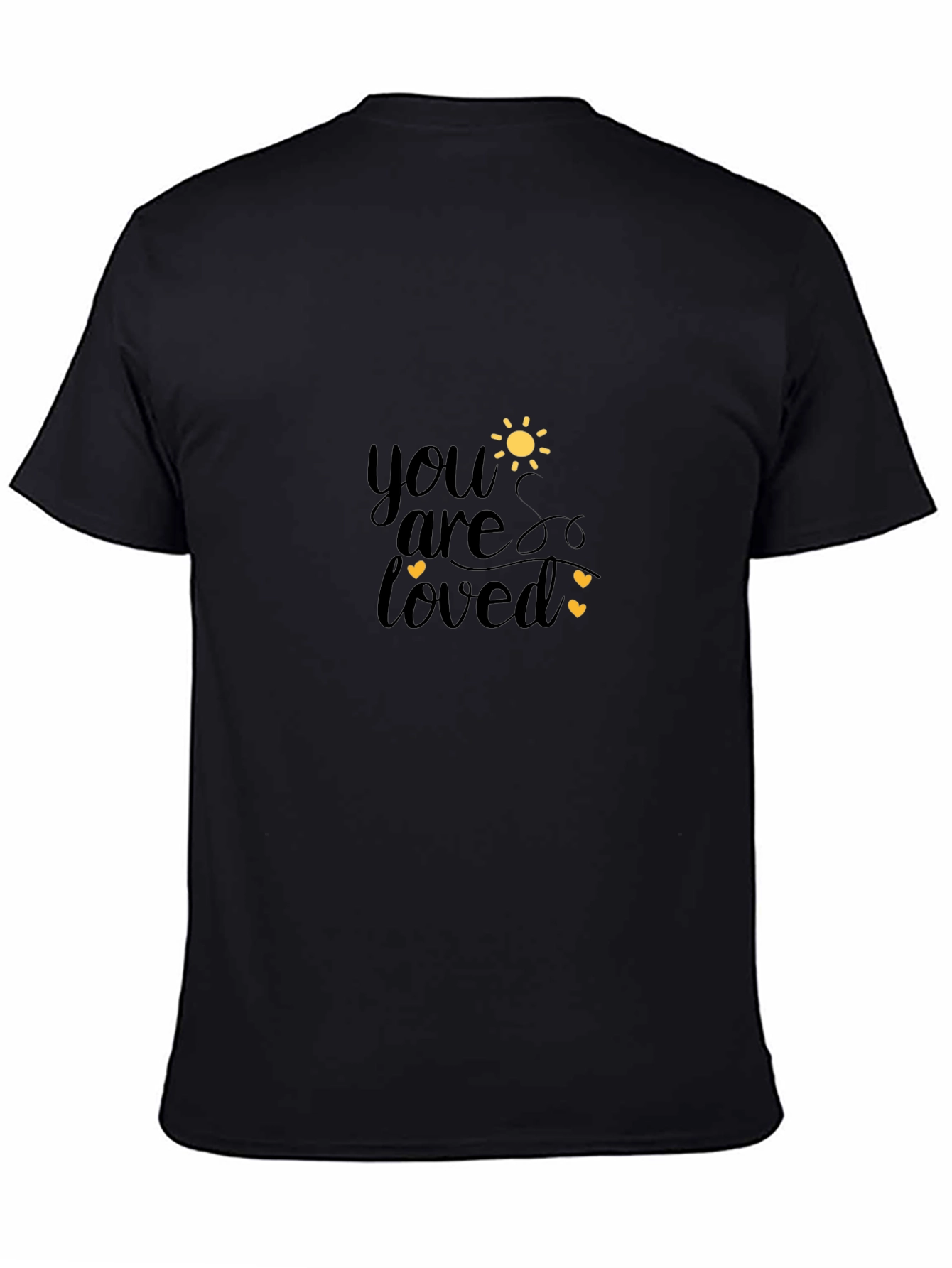 You Are Loved Graphic Black T-Shirt