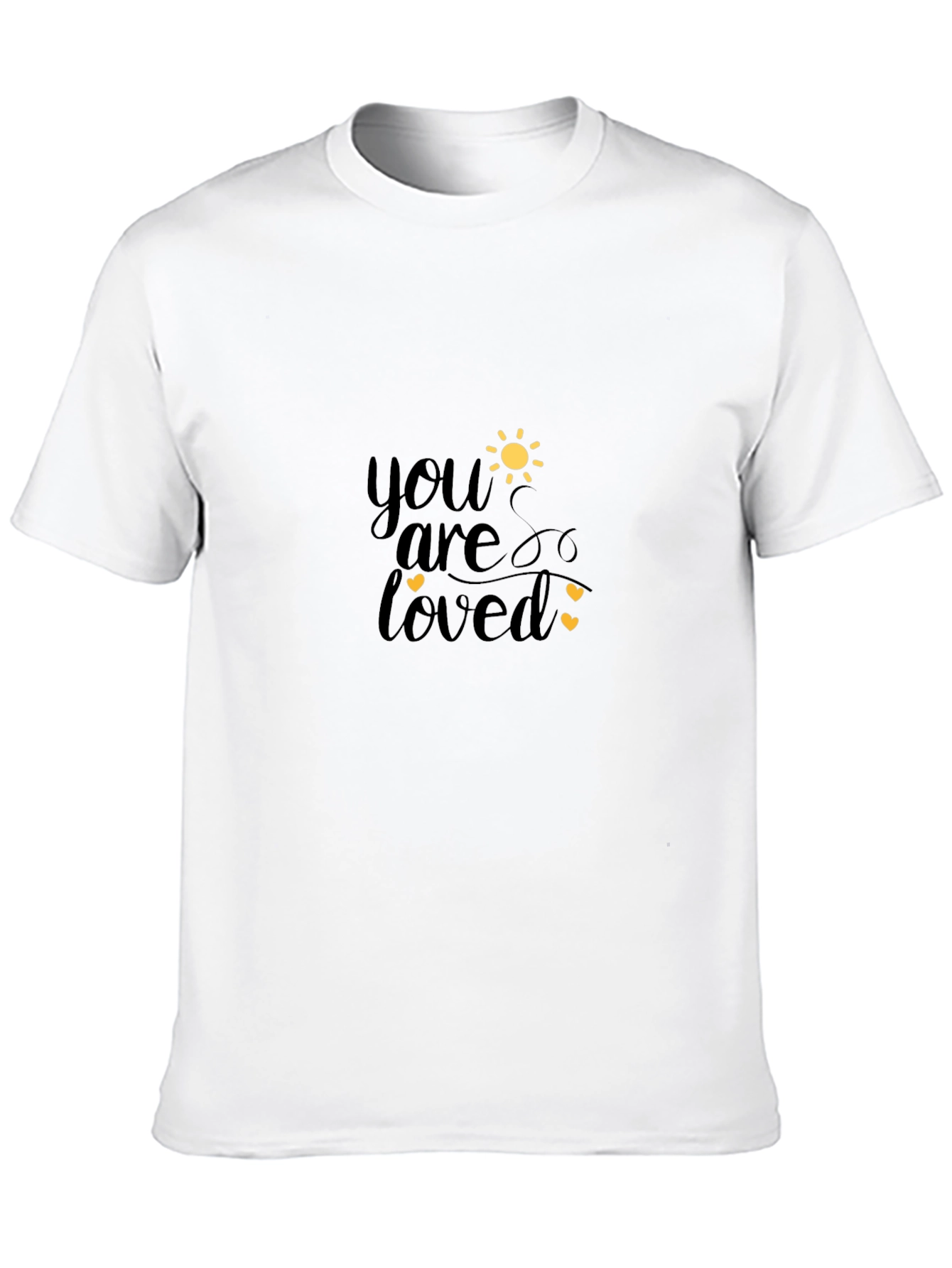 You Are Loved Graphic Black T-Shirt