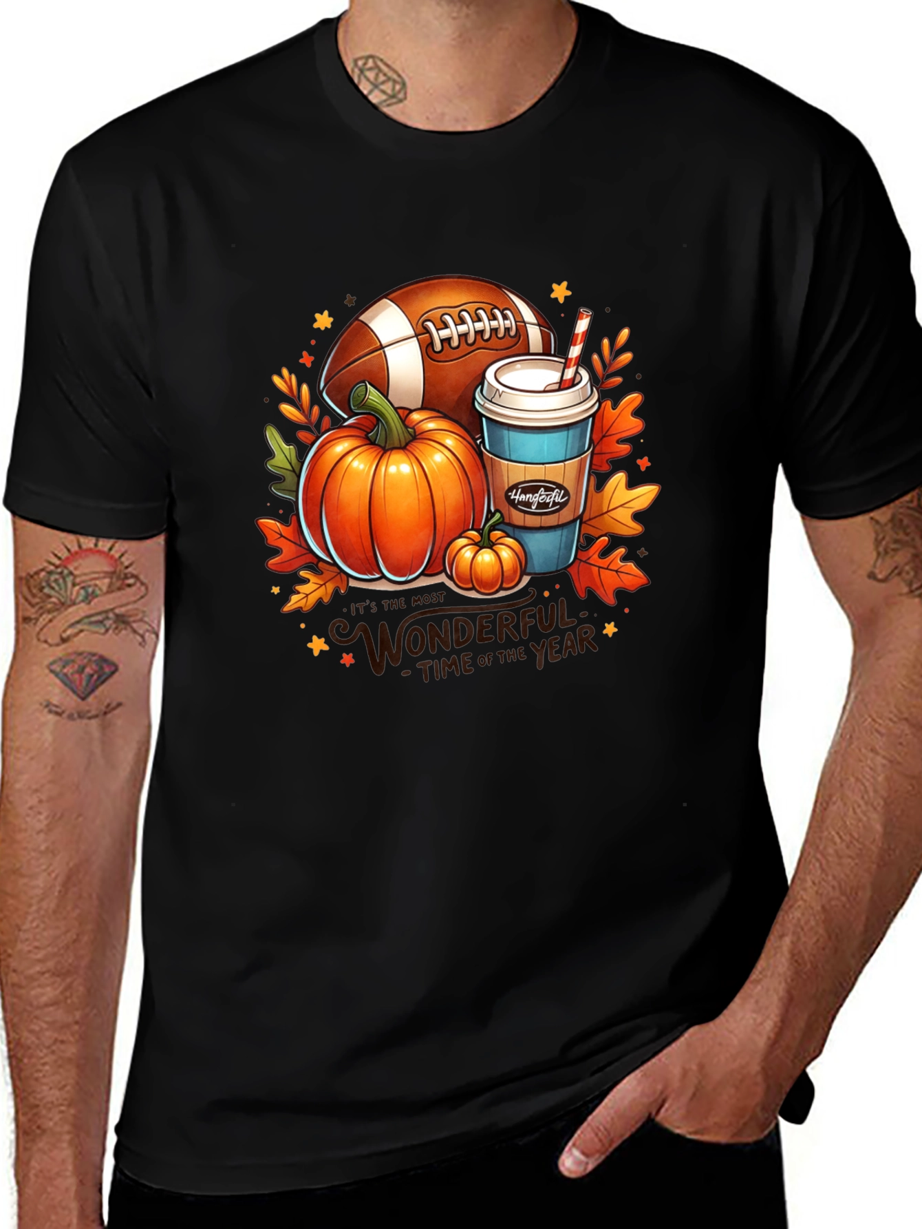 Fall Football Pumpkin Spice T-Shirt