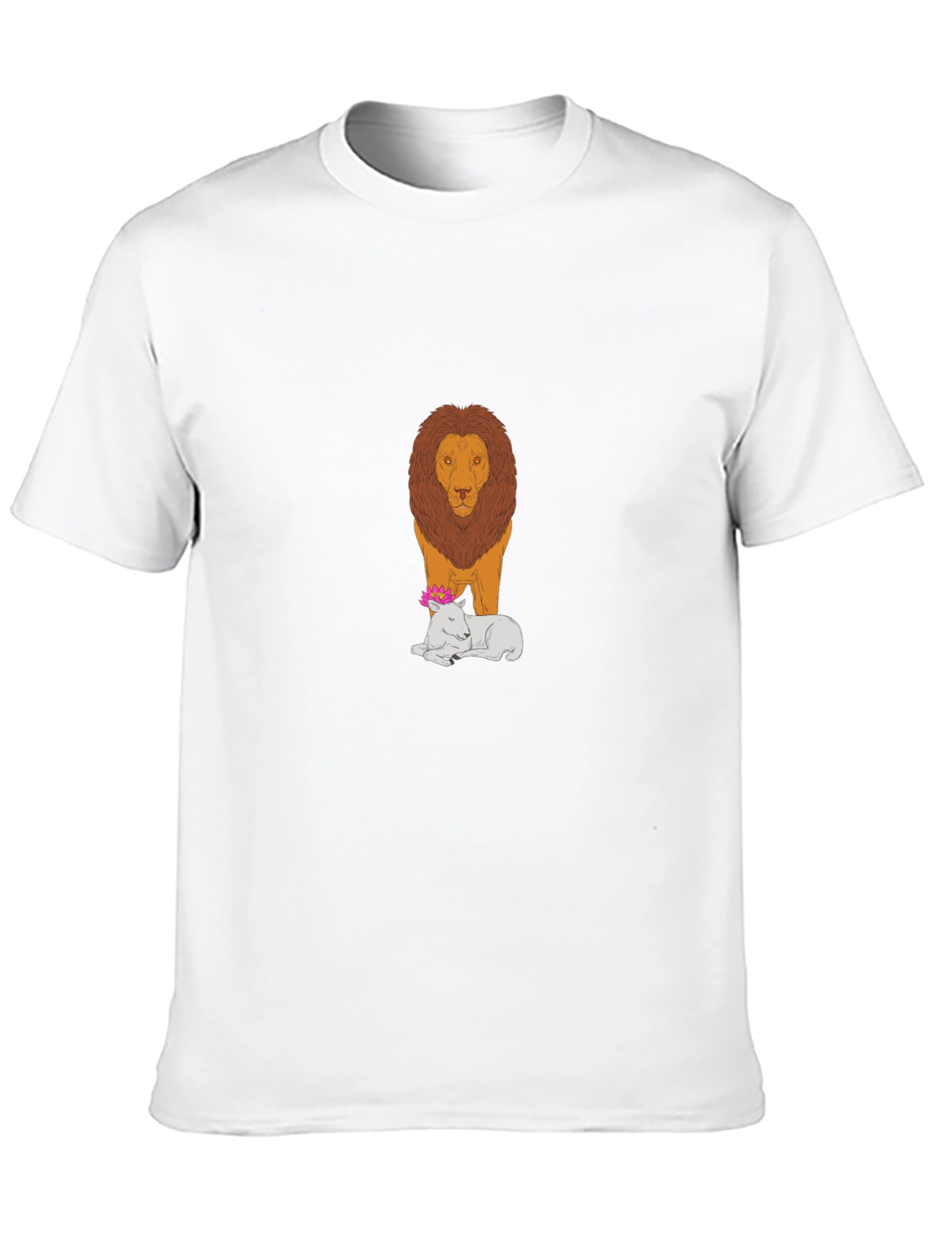 Lion and Lamb Graphic Tee - Black
