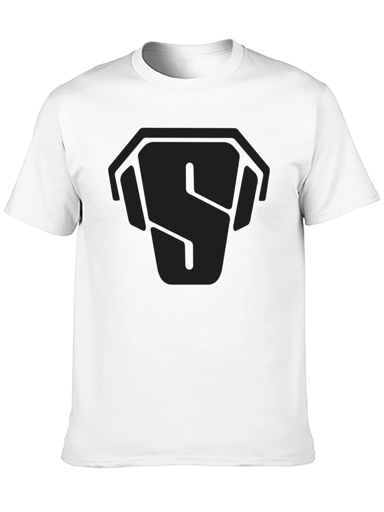 Stealth Logo Black T-Shirt - Modern Graphic Tee