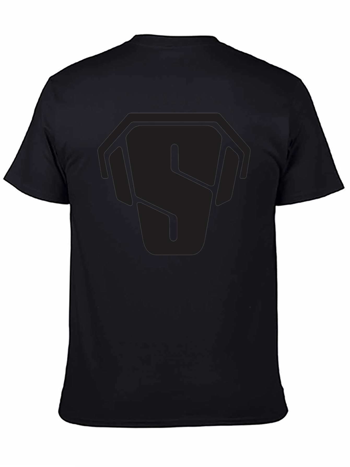 Stealth Logo Black T-Shirt - Modern Graphic Tee