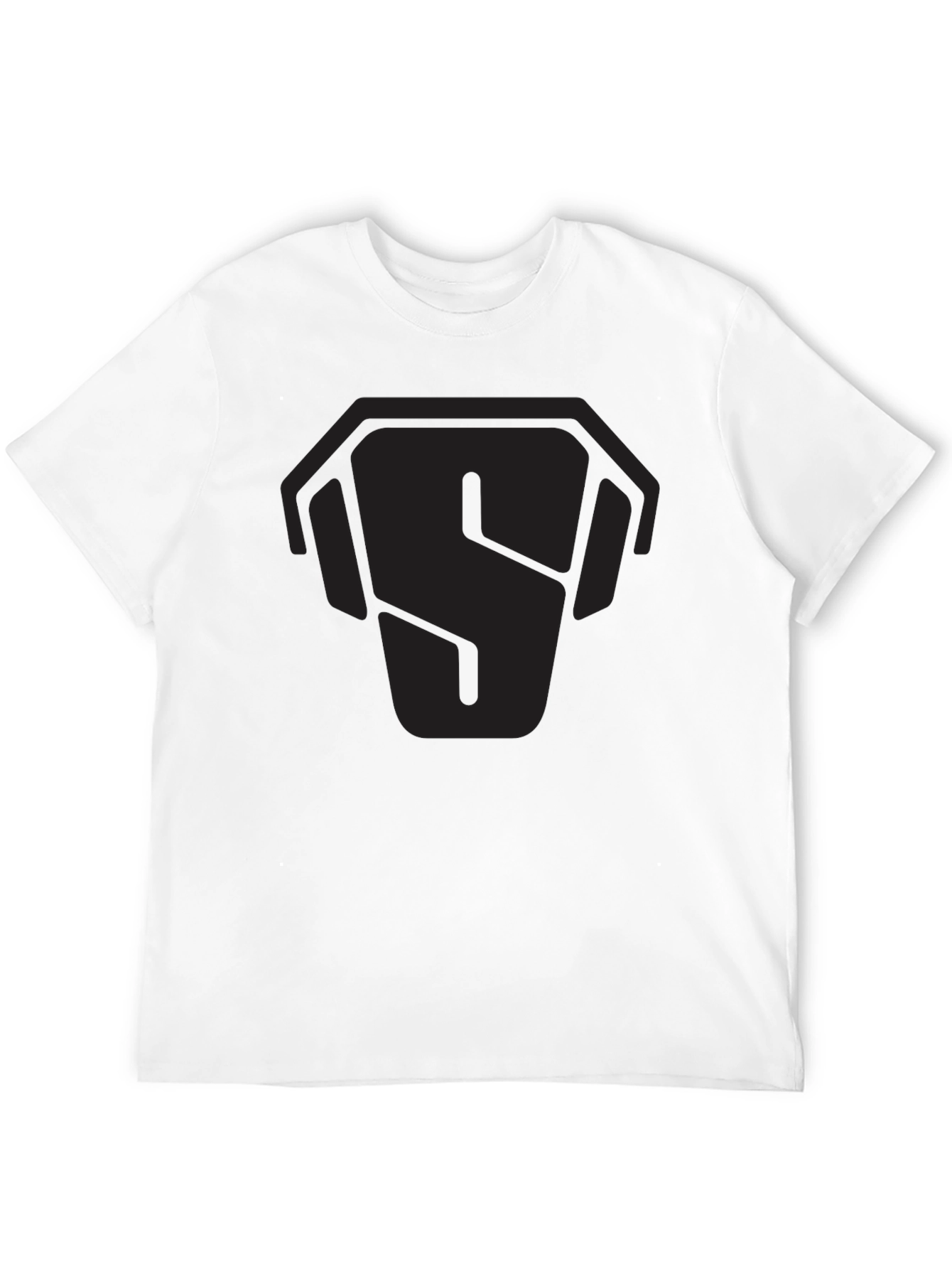 Stealth Logo Black T-Shirt - Modern Graphic Tee