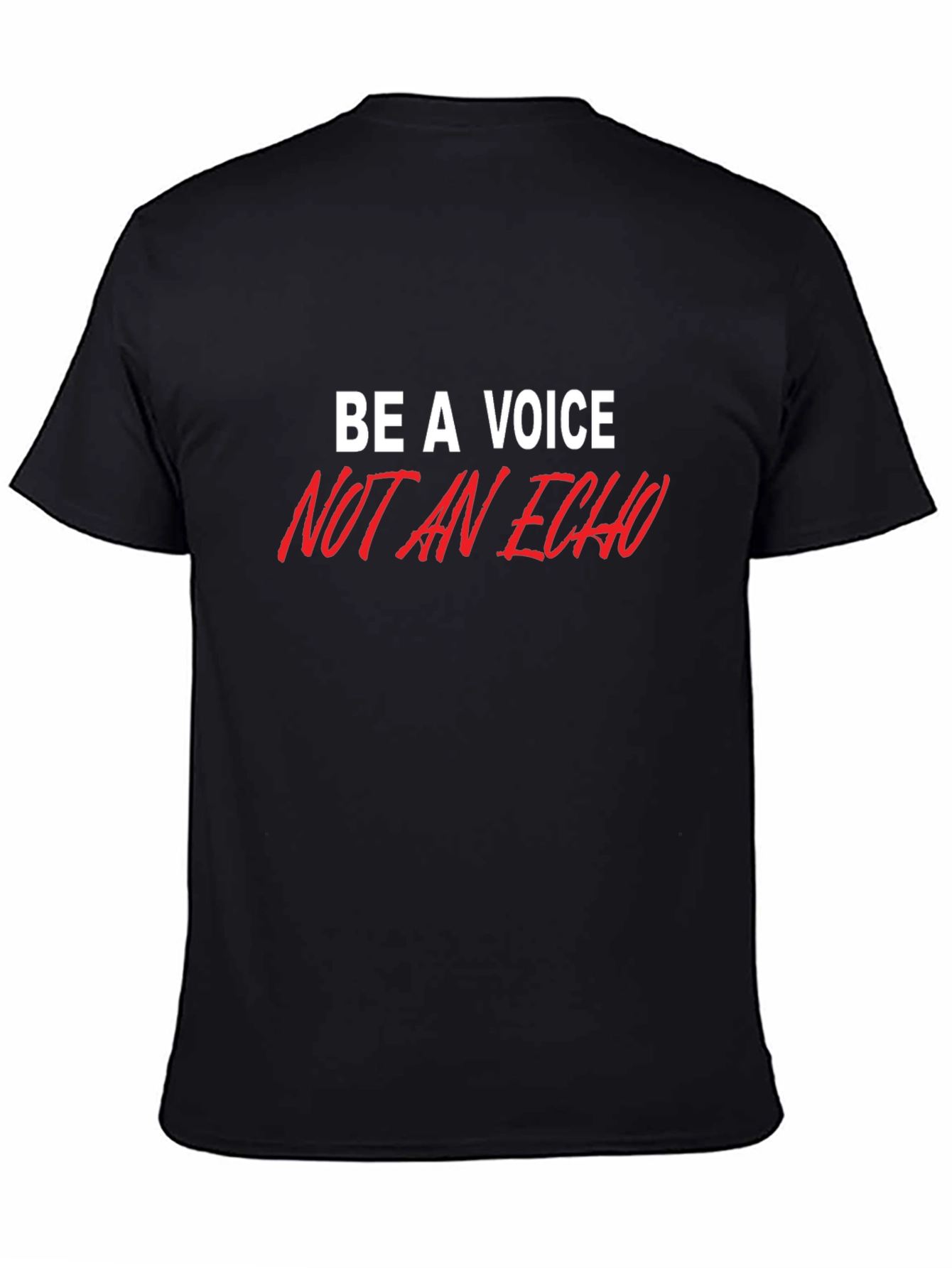 Be A Voice Graphic Tee - Stylish Black T-Shirt