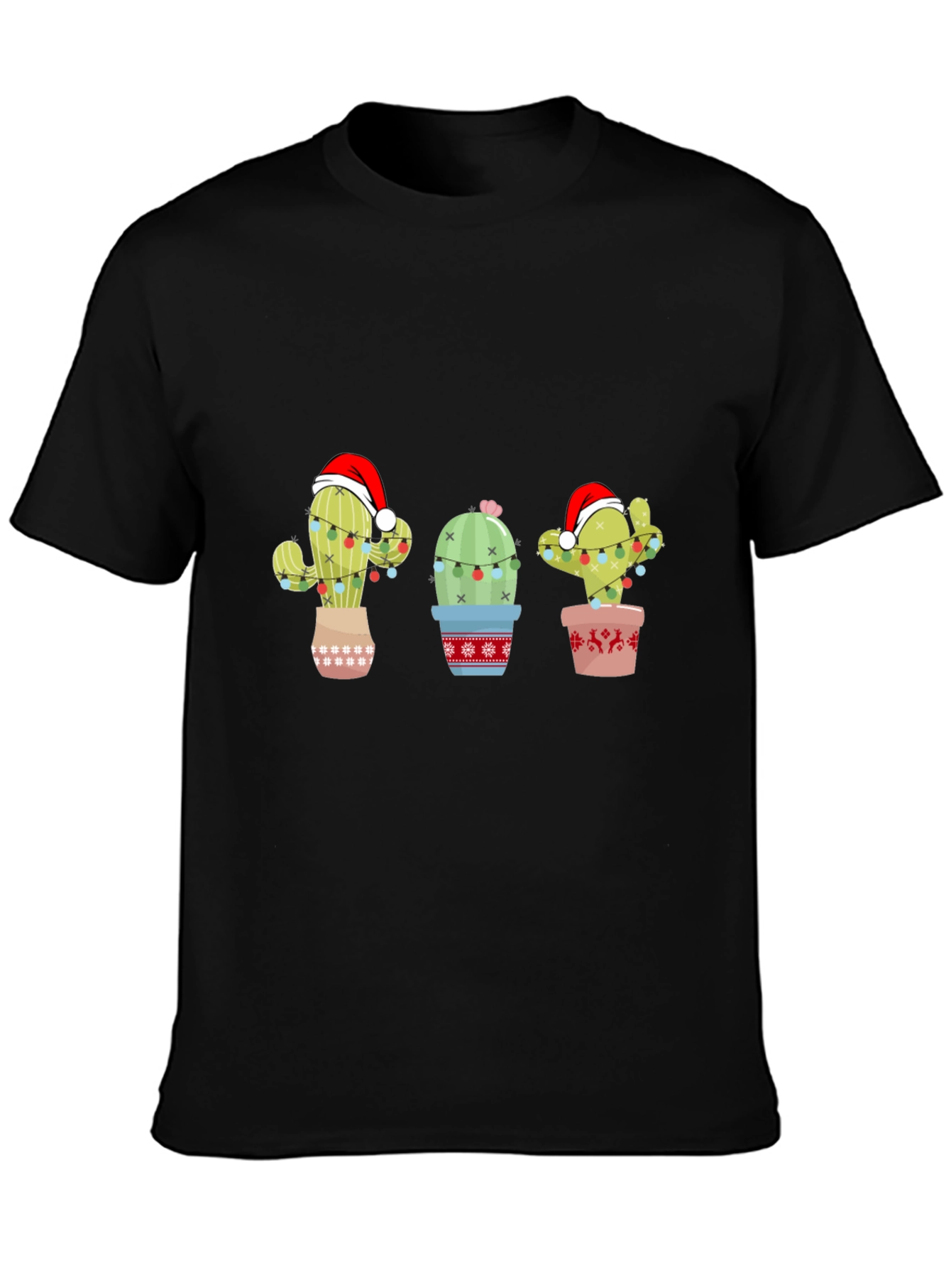 Festive Cactus Holiday T-Shirt