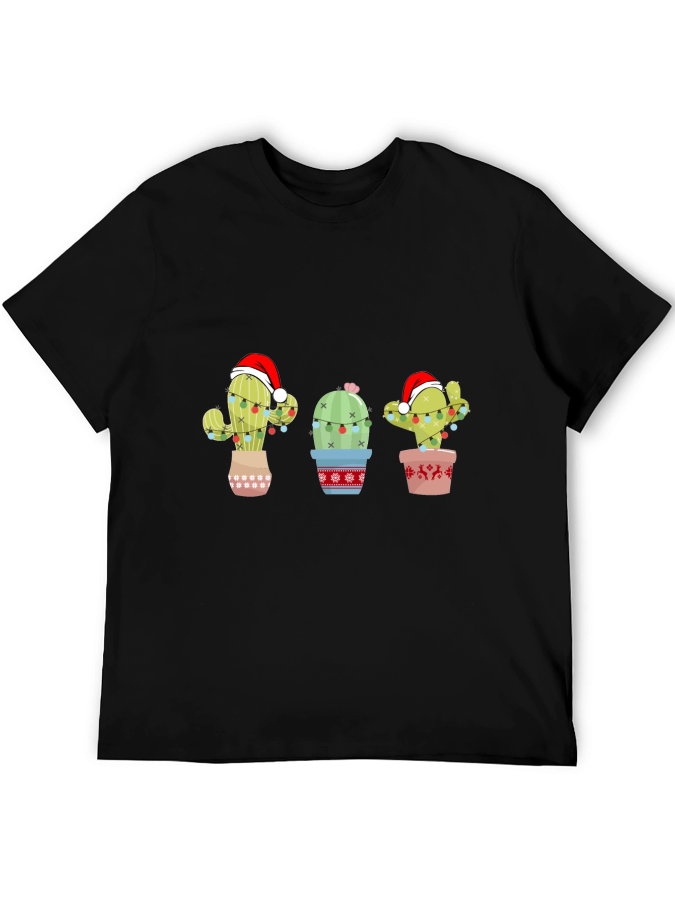 Festive Cactus Holiday T-Shirt