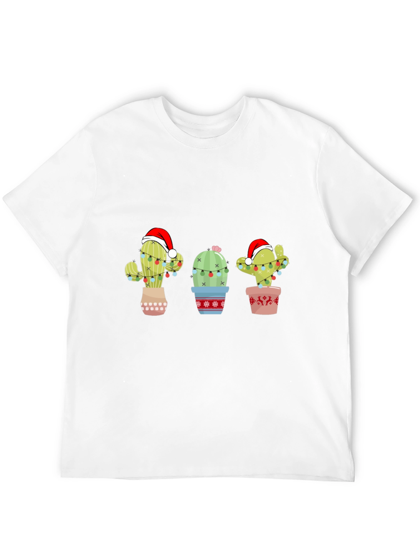 Festive Cactus Holiday T-Shirt
