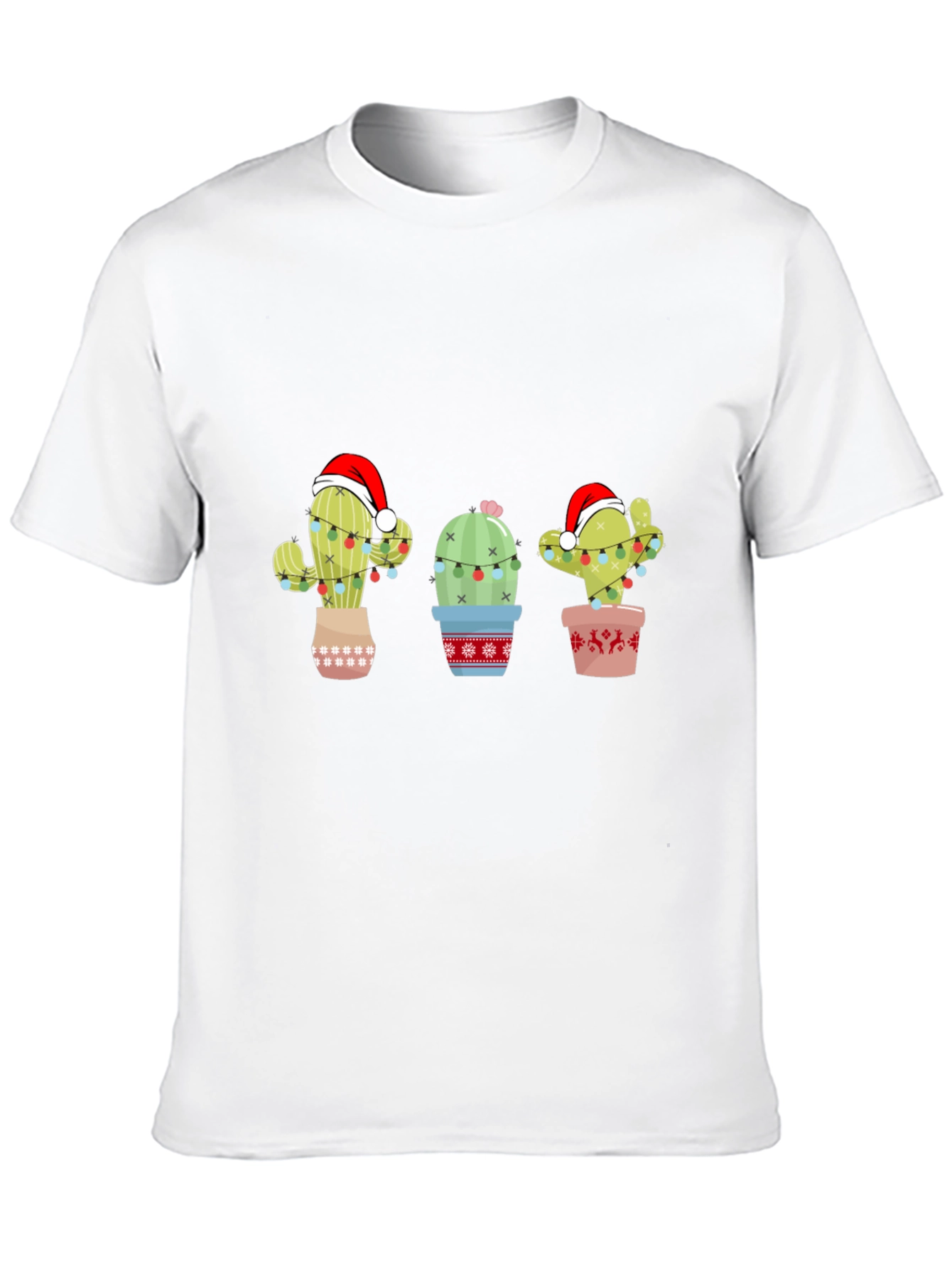 Festive Cactus Holiday T-Shirt
