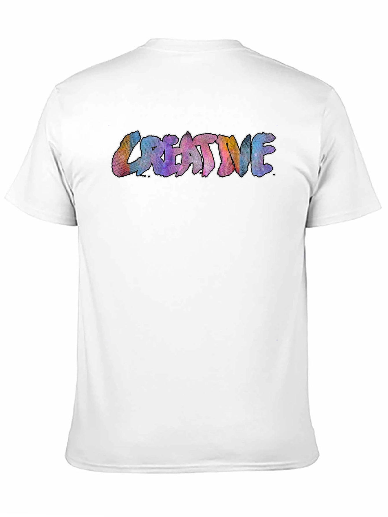 Creative Graphic Print Black T-Shirt