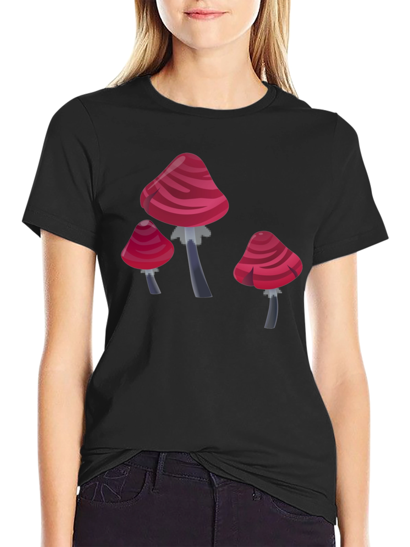 Mushroom Graphic T-Shirt - Novelty Design