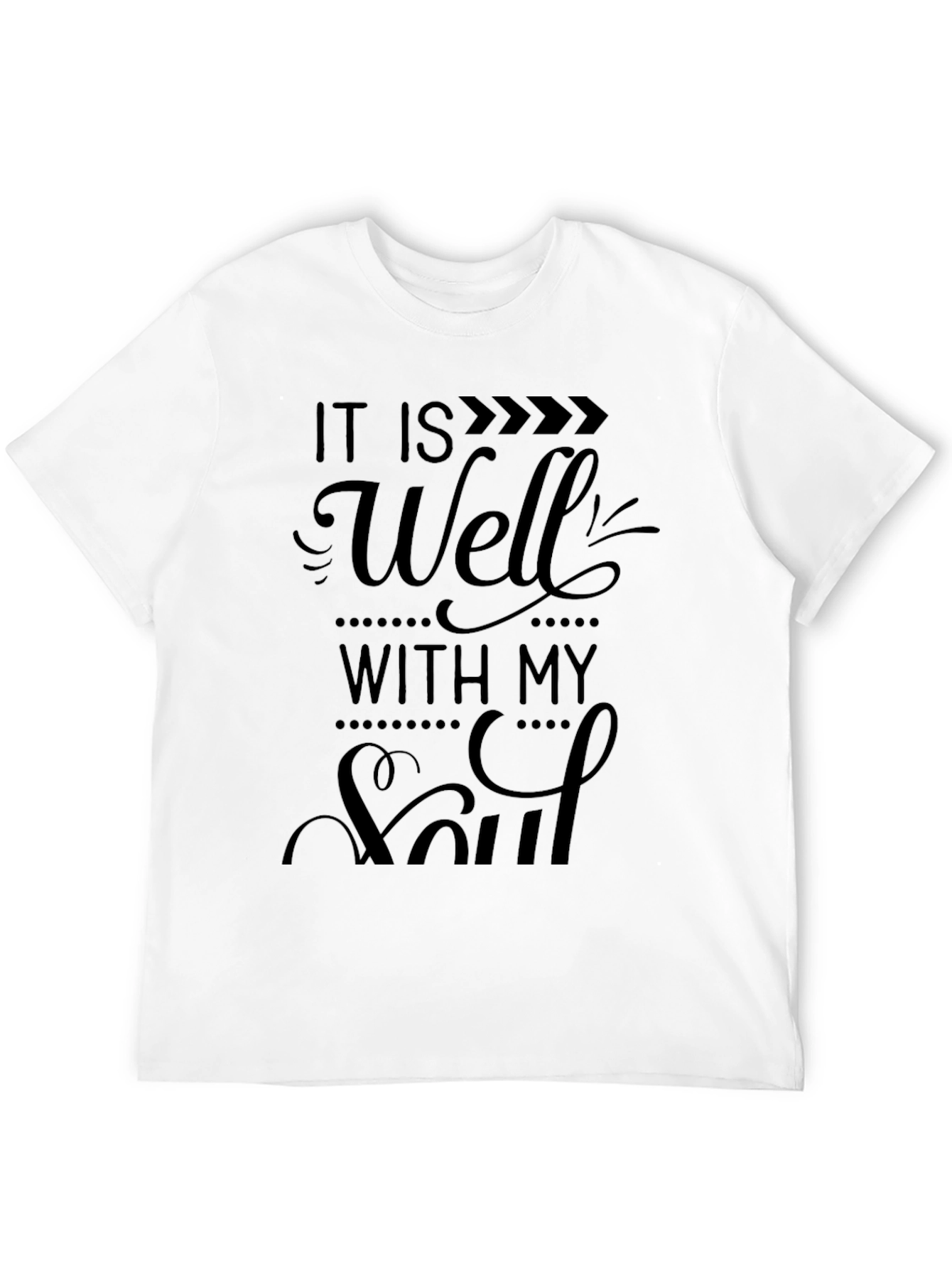 It Is Well With My Soul Black T-Shirt