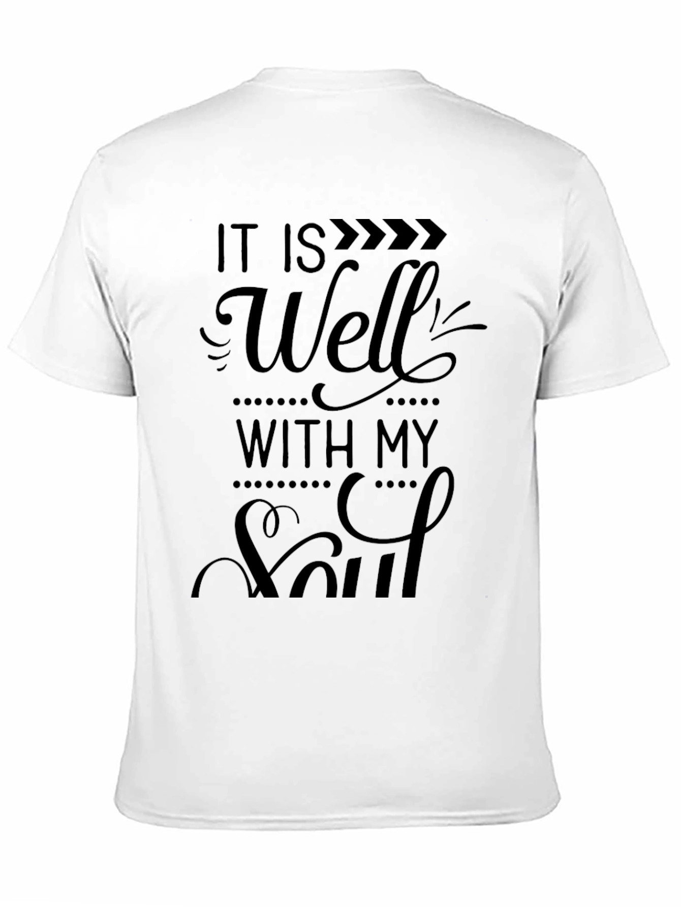 It Is Well With My Soul Black T-Shirt
