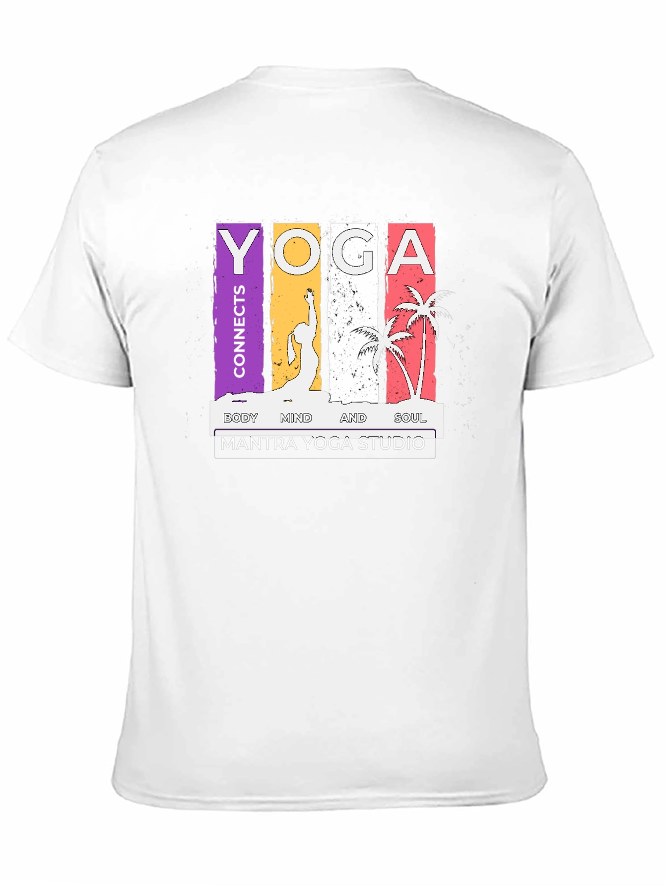 Yoga Connects Graphic T-Shirt - Body Mind Soul