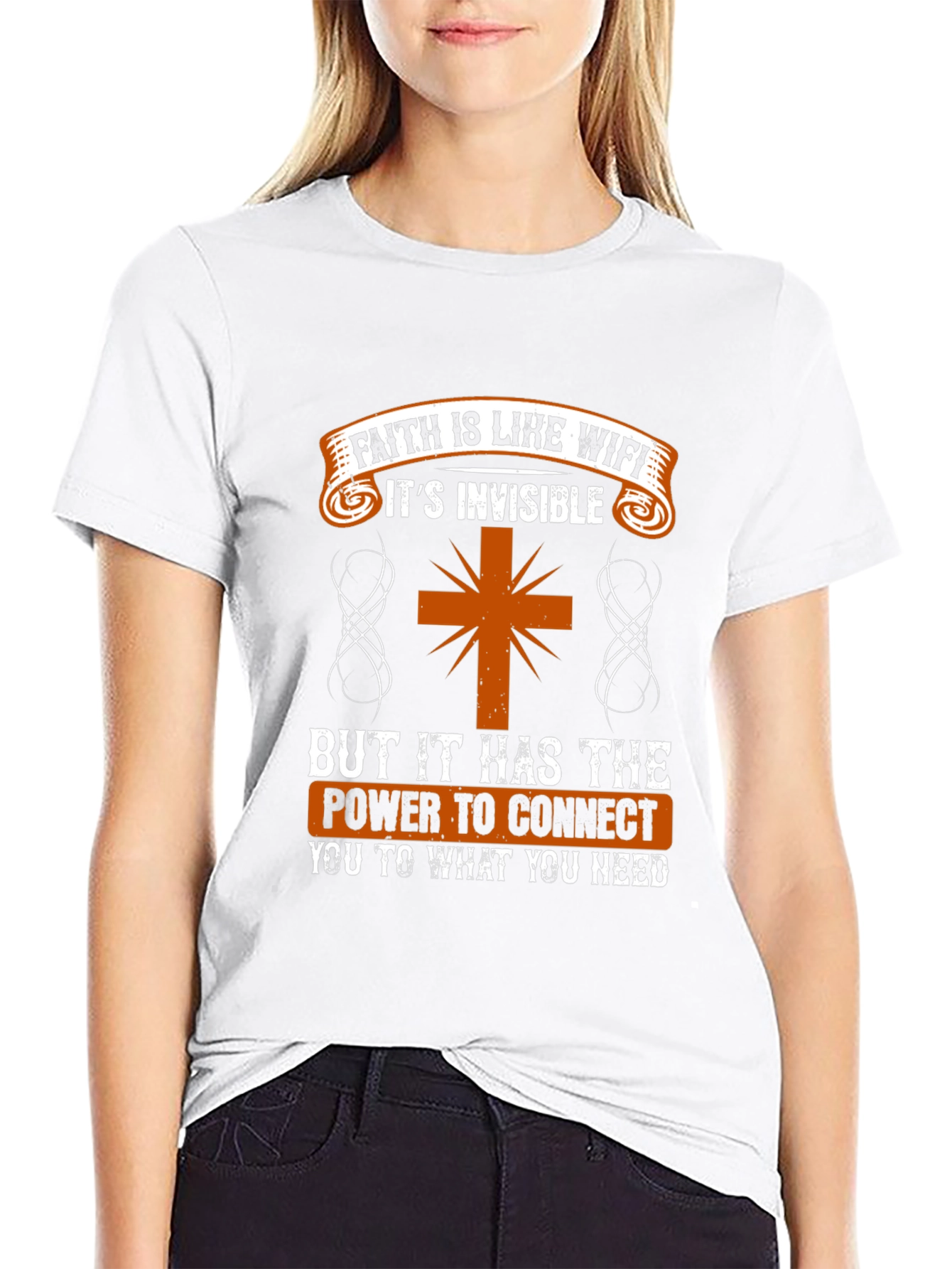 Faith is Like WiFi T-Shirt - Christian Apparel