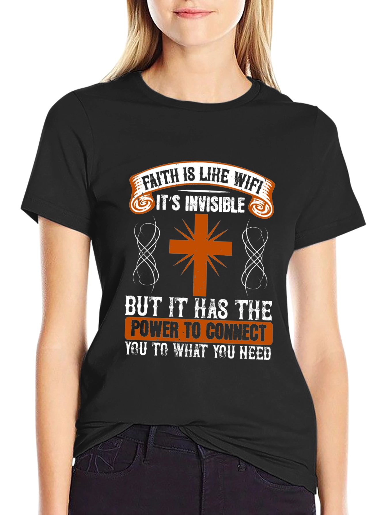 Faith is Like WiFi T-Shirt - Christian Apparel