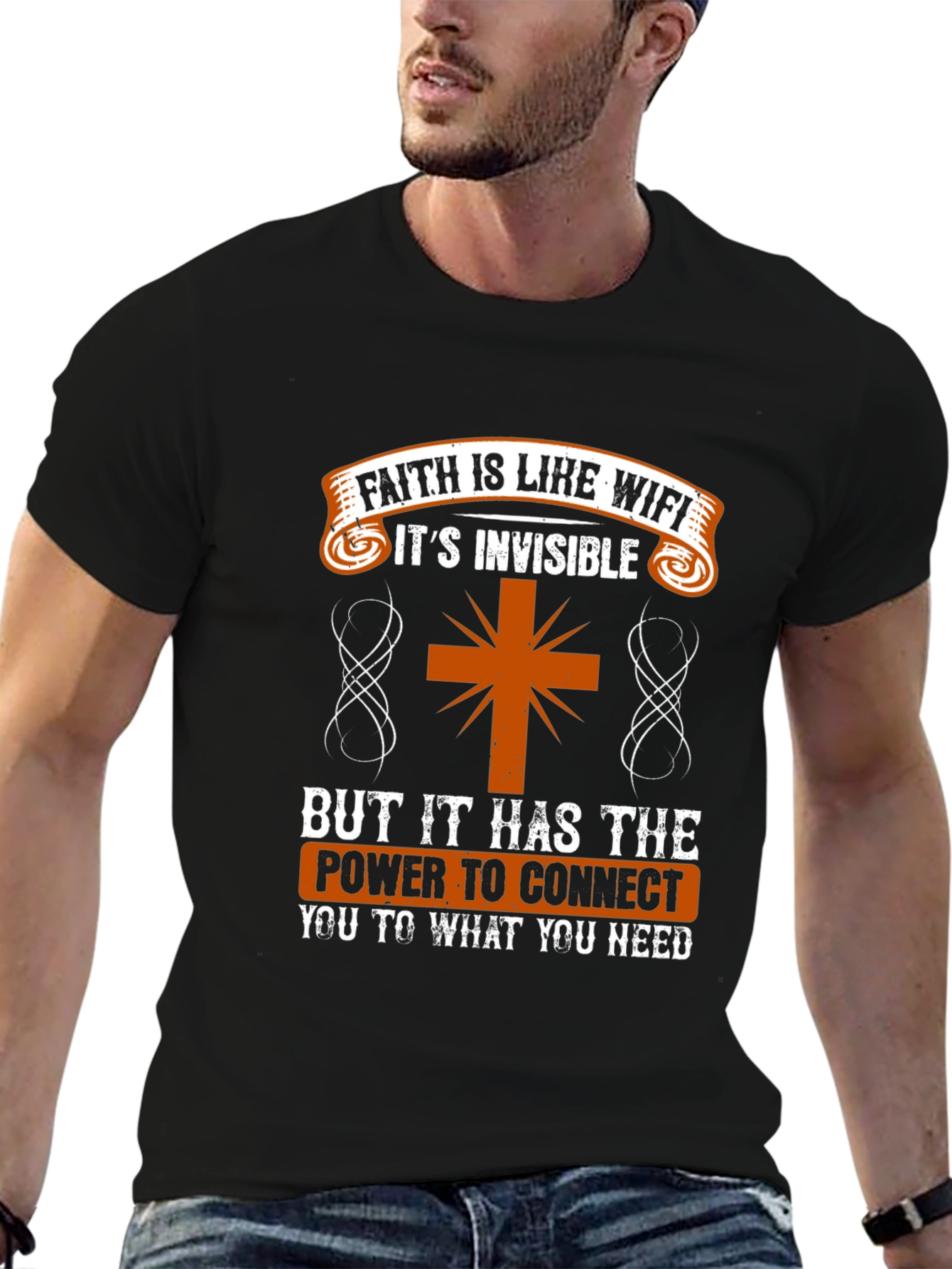 Faith is Like WiFi T-Shirt - Christian Apparel