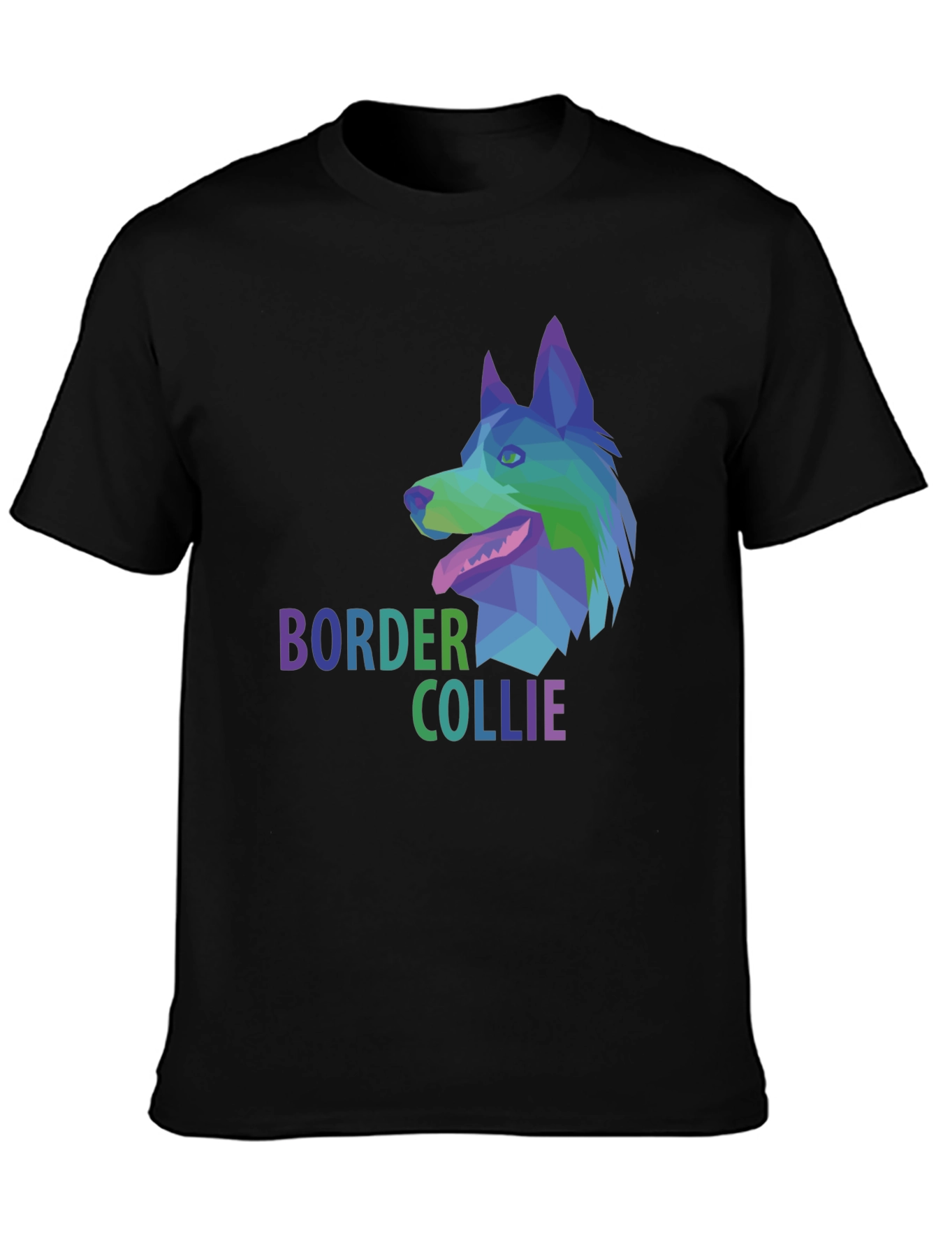 Border Collie Graphic Print T-Shirt