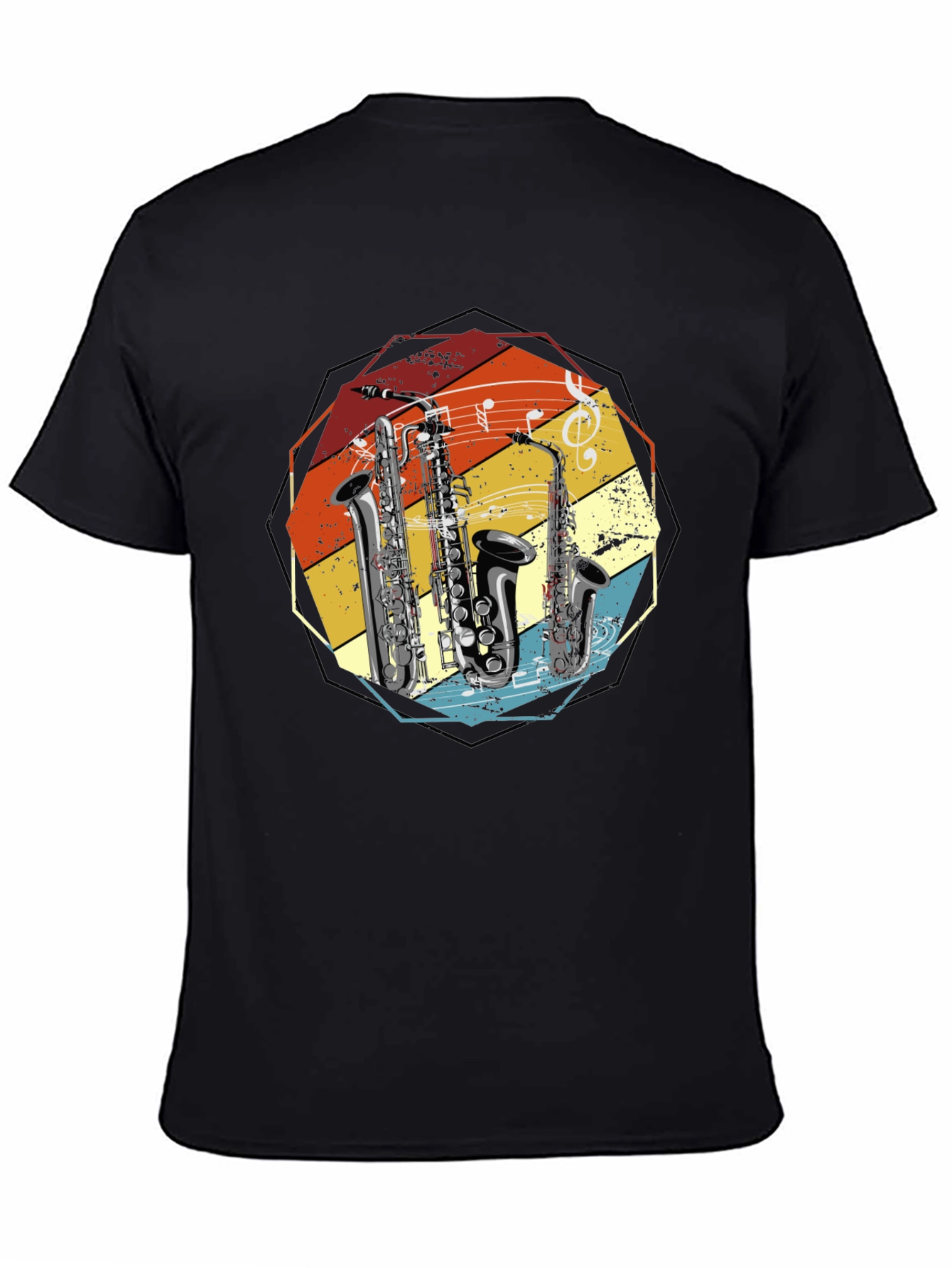 Saxophone Music Retro T-Shirt - Musician Gift