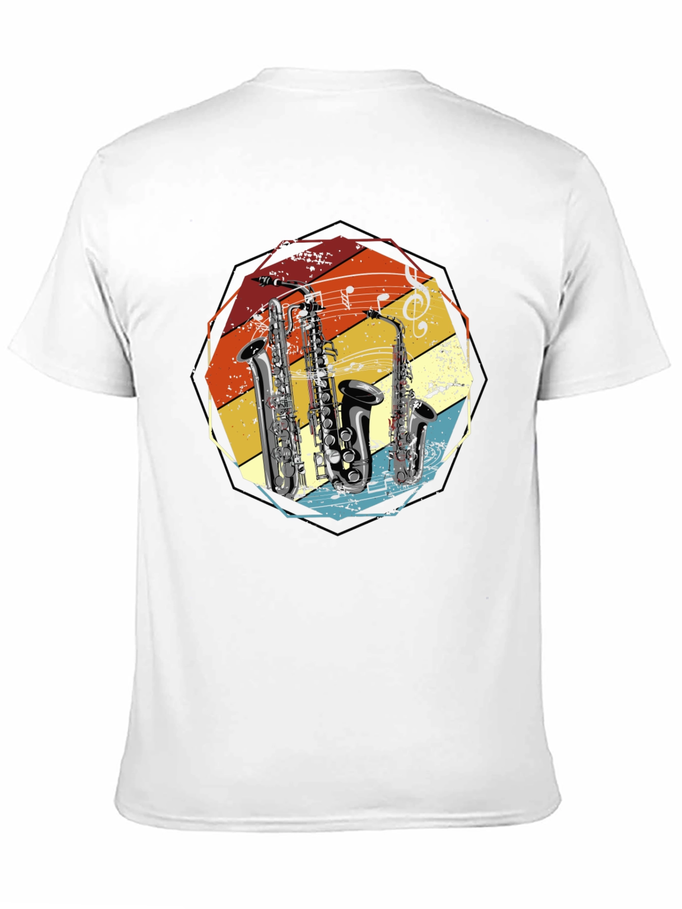 Saxophone Music Retro T-Shirt - Musician Gift