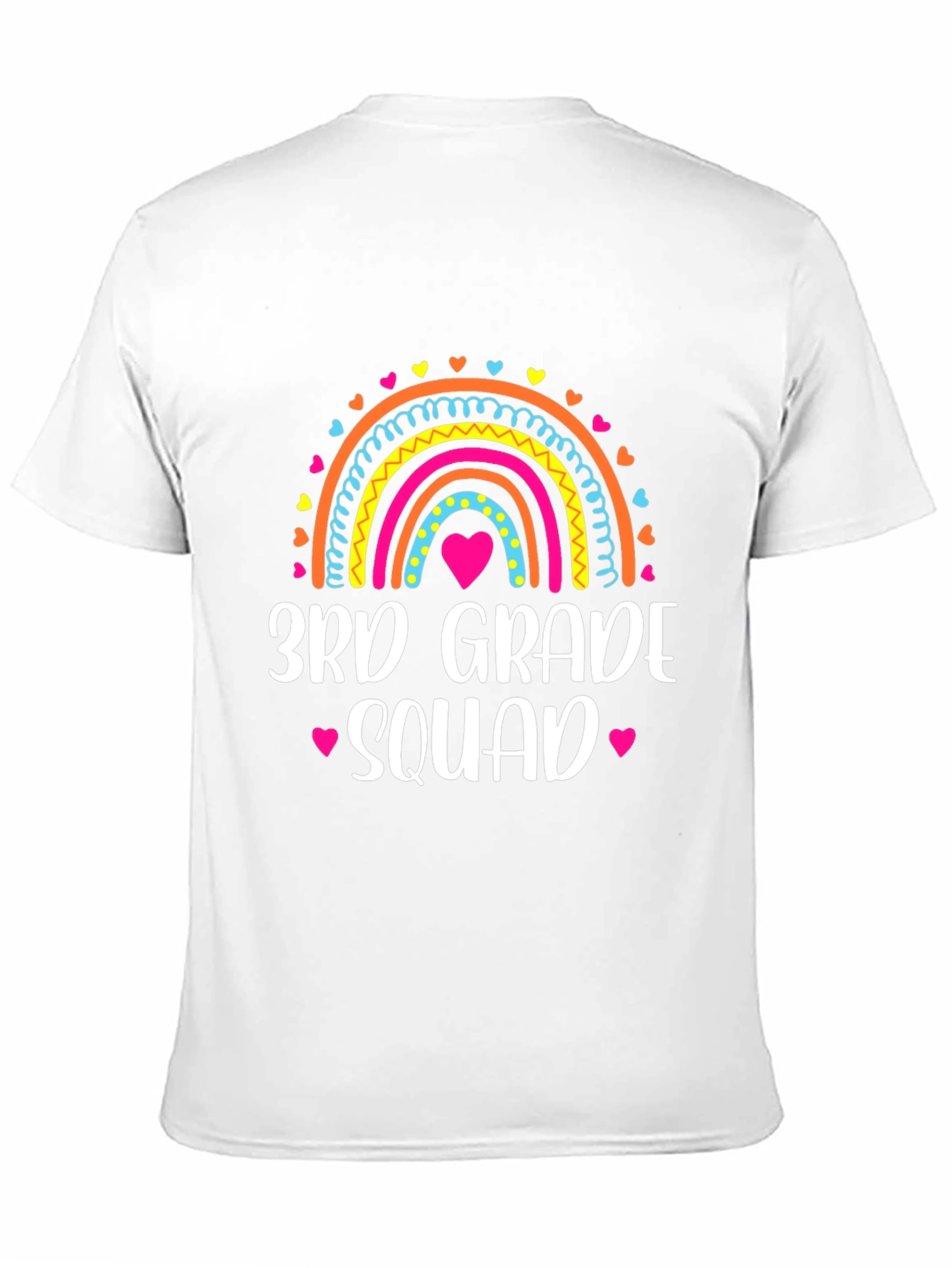 3rd Grade Squad Rainbow Tee - School Spirit Shirt