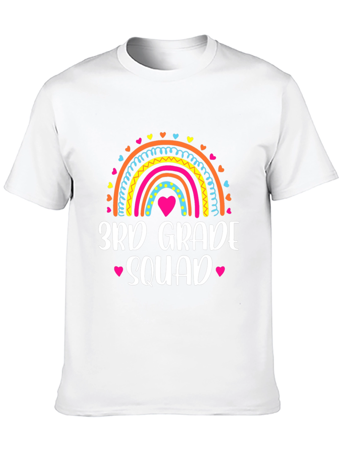 3rd Grade Squad Rainbow Tee - School Spirit Shirt