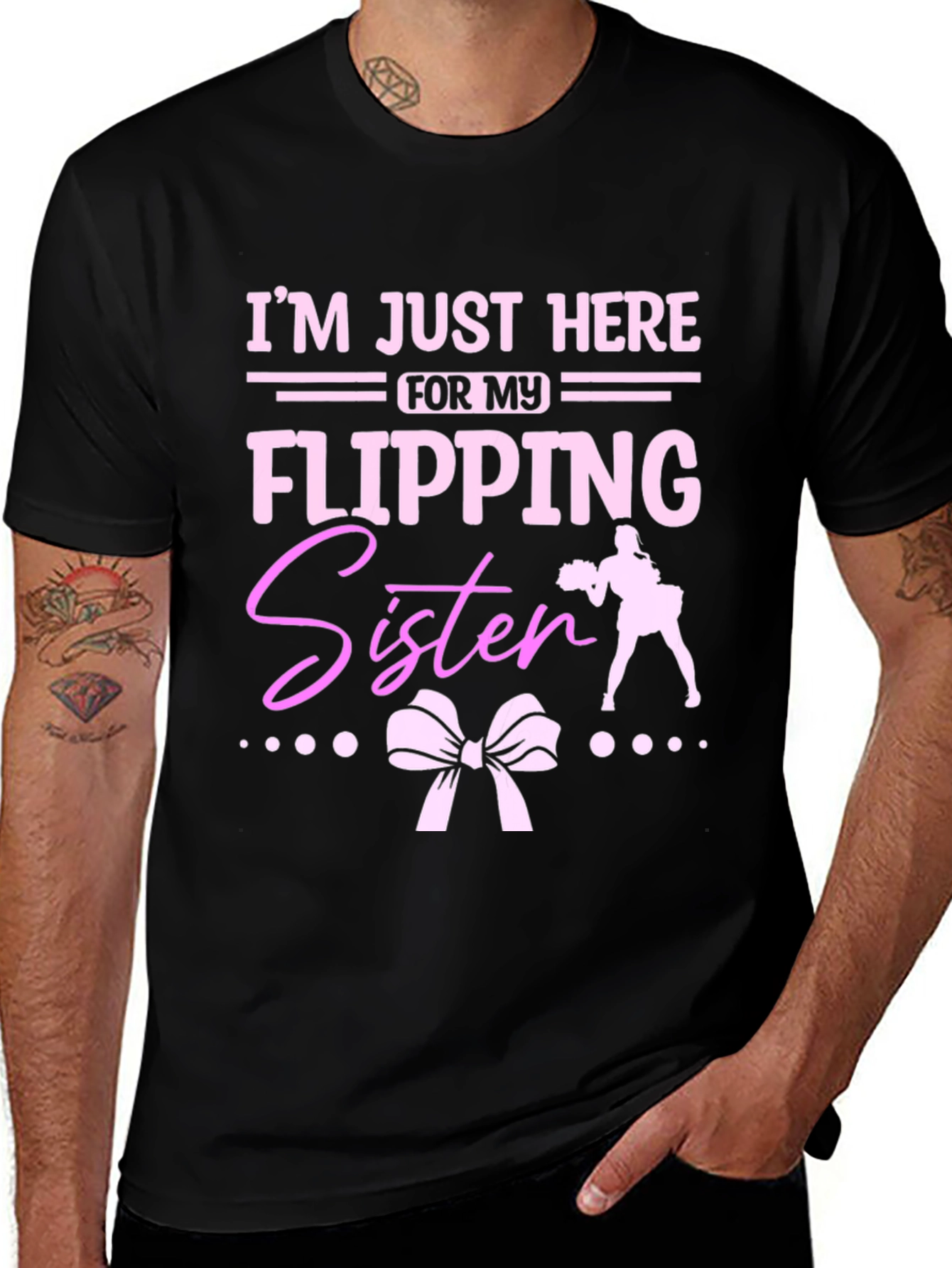 Flipping Sister Cheerleading T-Shirt