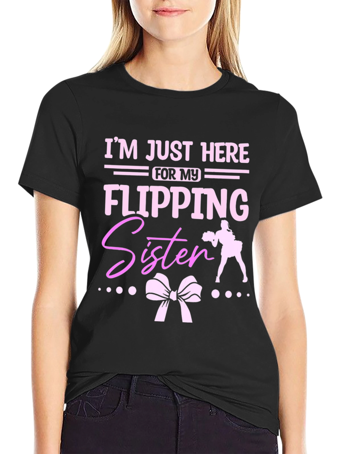 Flipping Sister Cheerleading T-Shirt