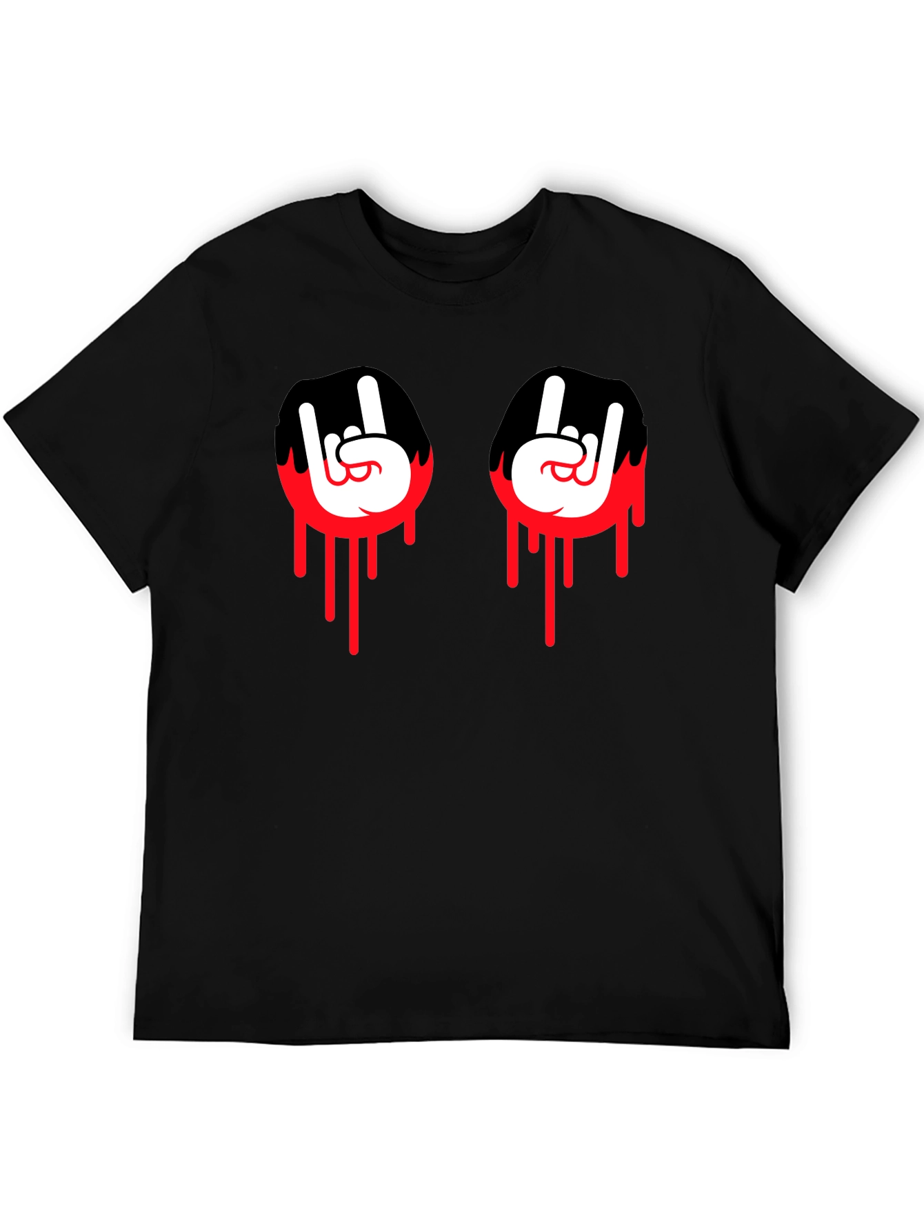 Rock On Graphic Tee - Bold Black T-Shirt