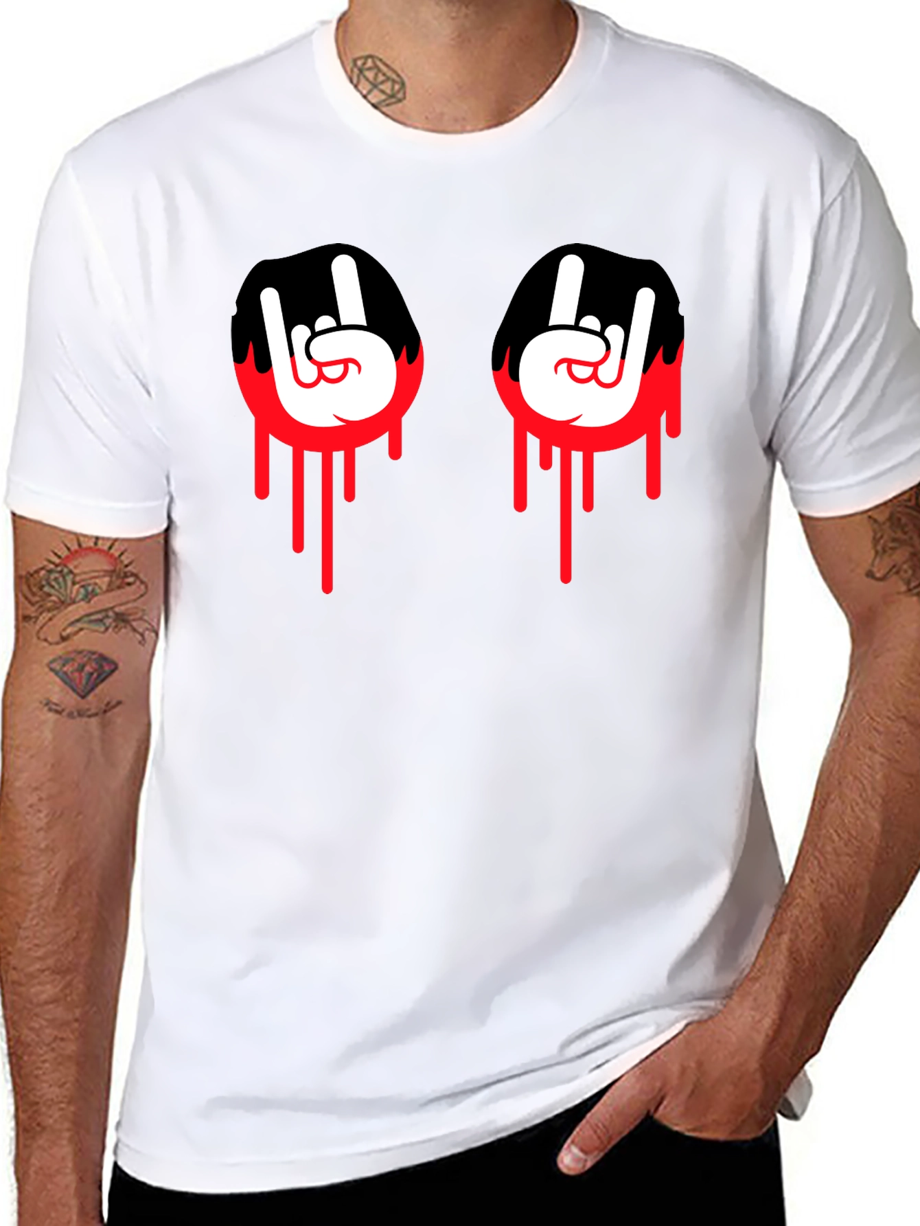 Rock On Graphic Tee - Bold Black T-Shirt