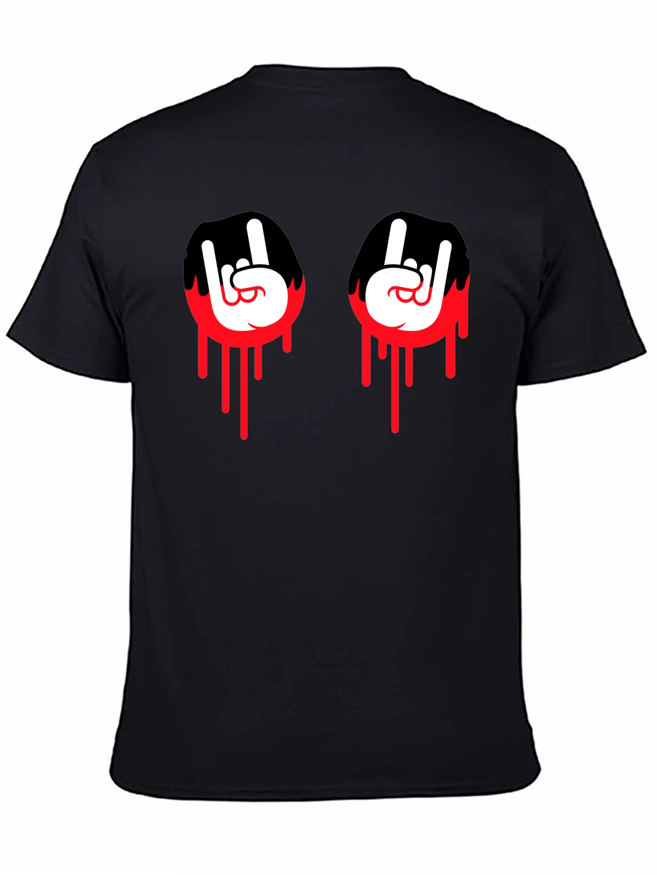 Rock On Graphic Tee - Bold Black T-Shirt