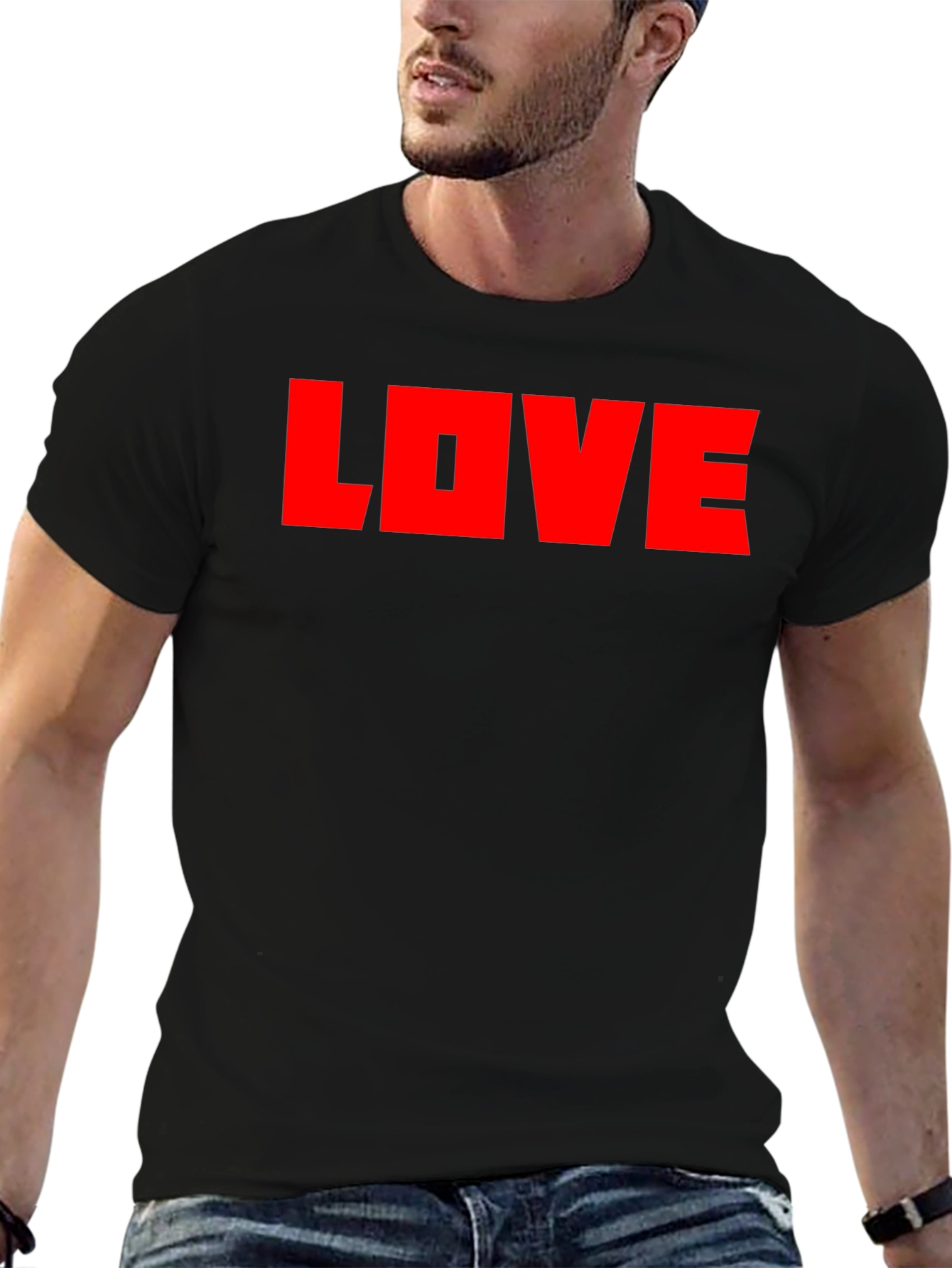 LOVE Graphic Black T-Shirt - Bold & Stylish