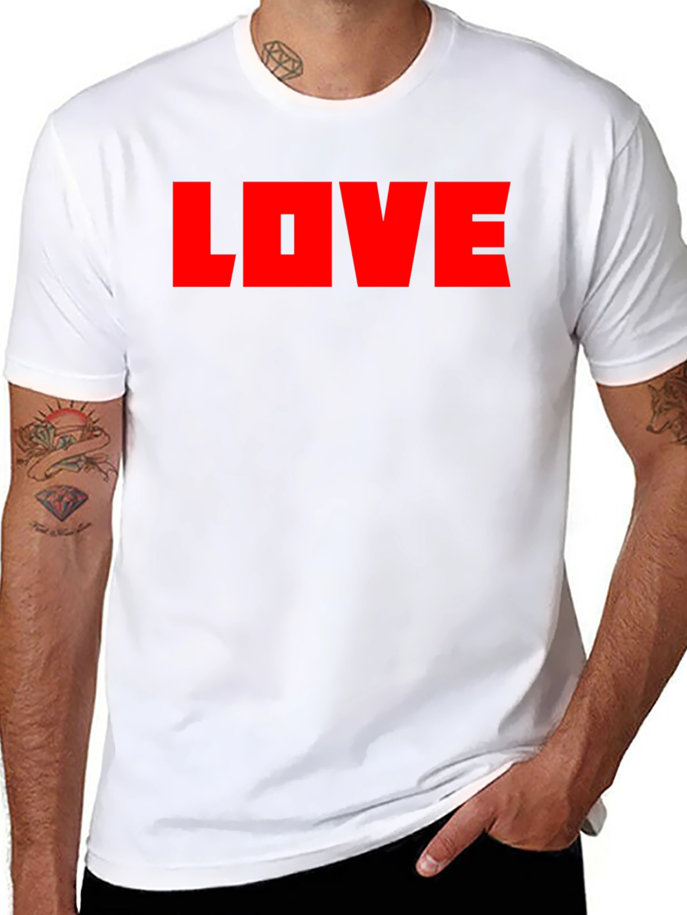 LOVE Graphic Black T-Shirt - Bold & Stylish