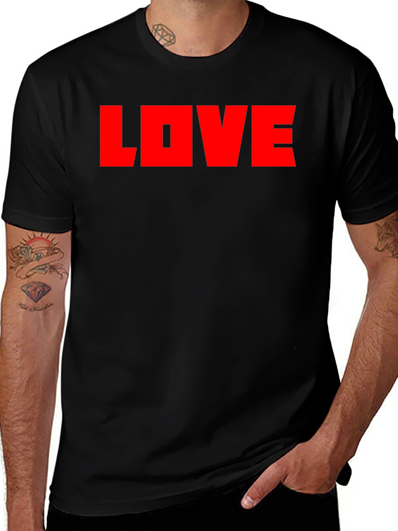 LOVE Graphic Black T-Shirt - Bold & Stylish